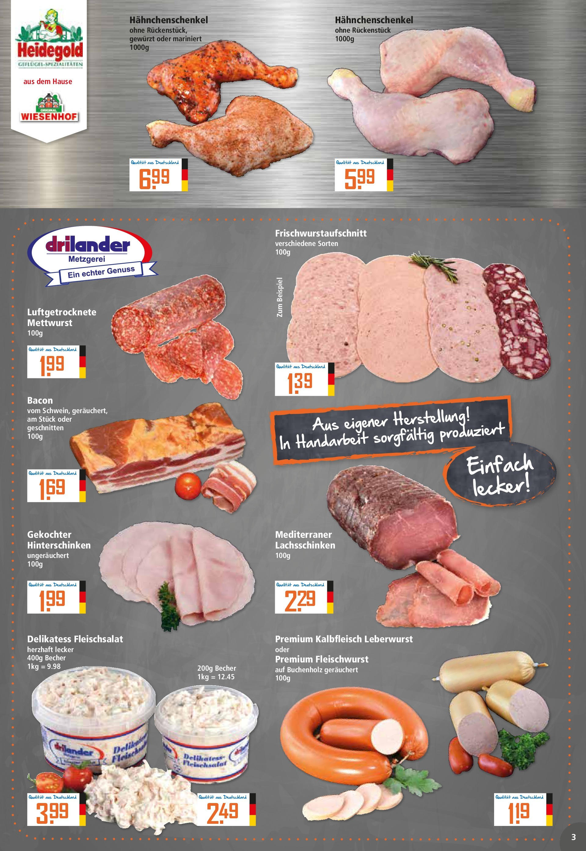 Klaas & Kock - K+K: Wochenangebote (ab 07.09.2025) zum Blättern | Seite: 3 | Produkte: Hahnchenschenkel, Fleisch Klaas & Kock - K+K: Wochenangebote (ab 07.09.2025) zum Blättern | Seite: 3 | Produkte: Hahnchenschenkel, Fleisch
