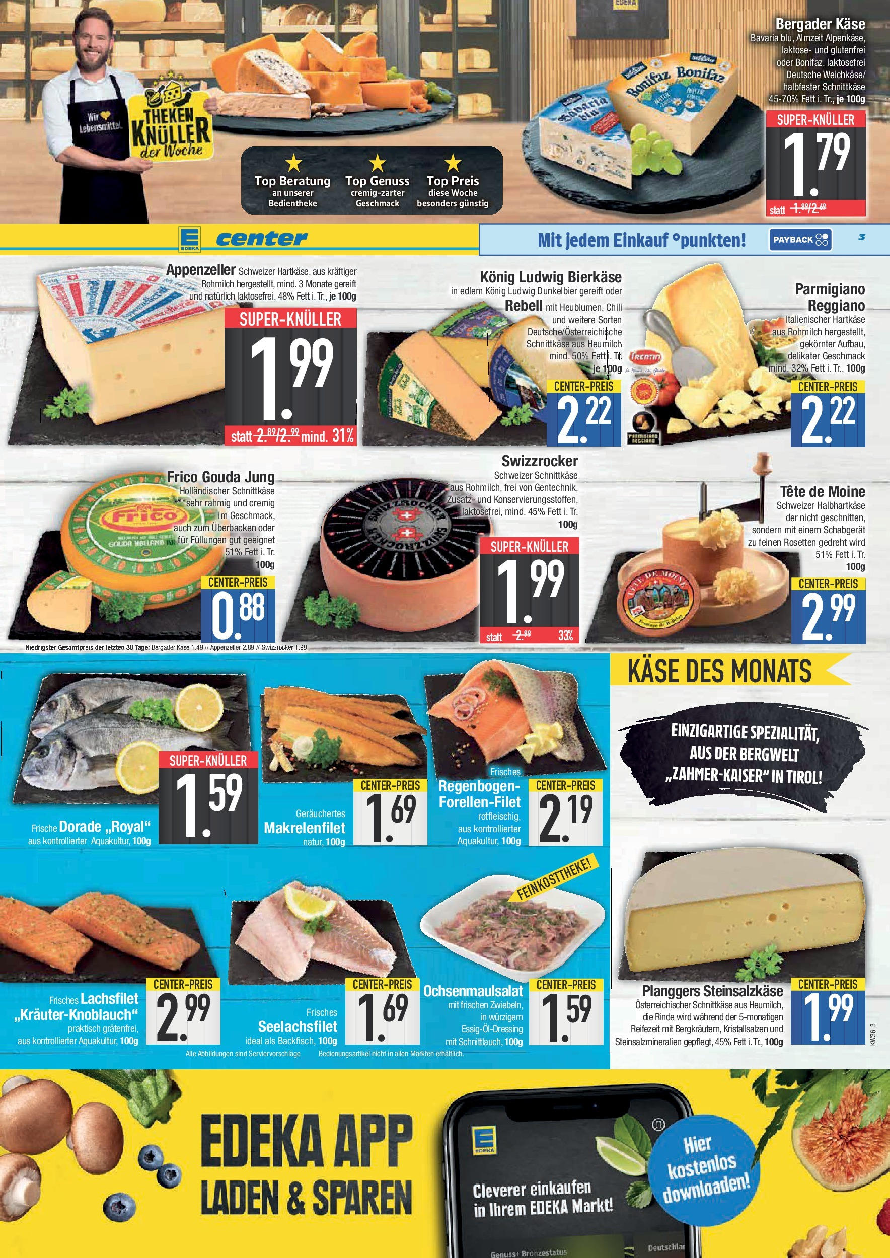 Edeka prospekt Bad Reichenhall	 (ab 01.09.2025) » Angebote Online | Seite: 3 | Produkte: Top, Käse, Gouda, Chili