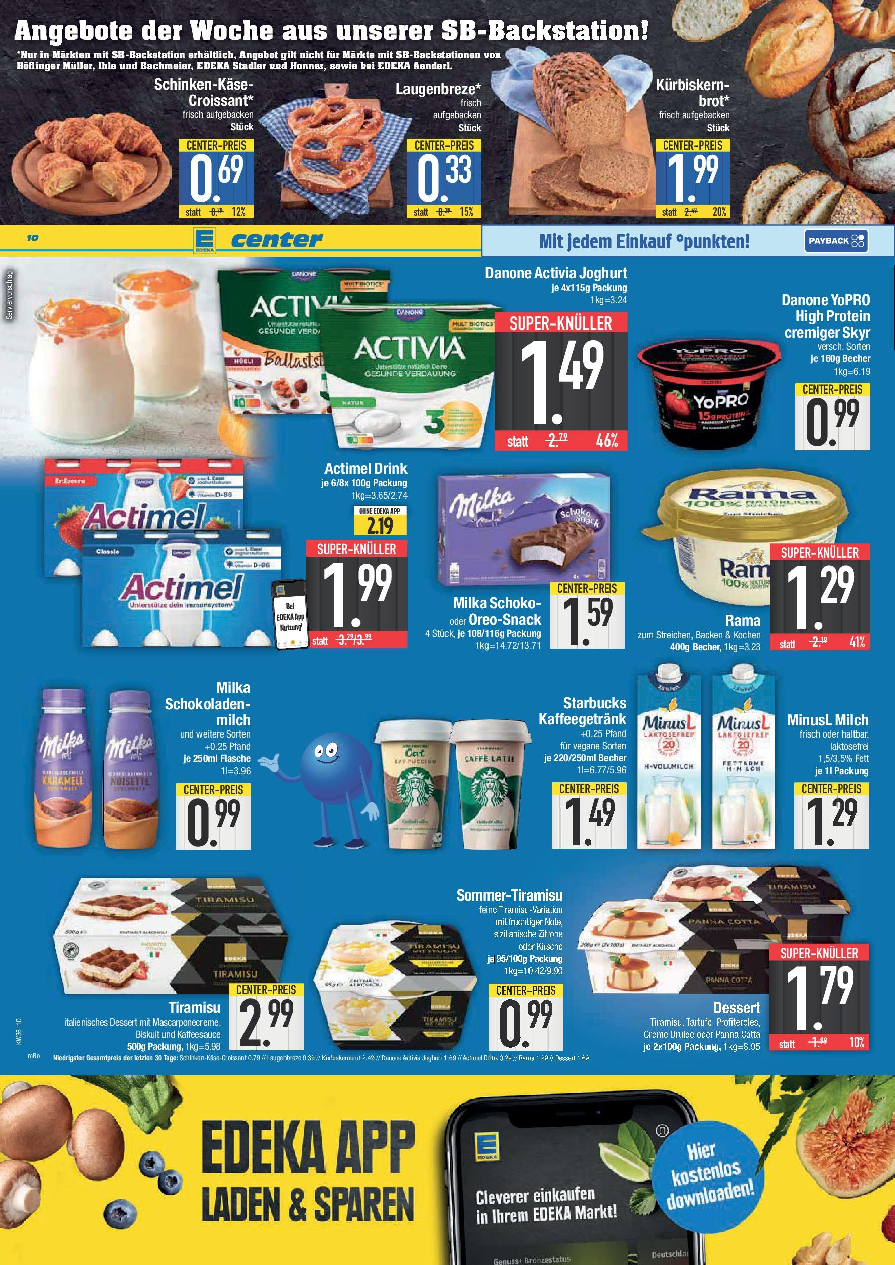Edeka prospekt Bad Reichenhall	 (ab 01.09.2025) » Angebote Online | Seite: 10 | Produkte: Rama, Creme, Croissant, Zitrone