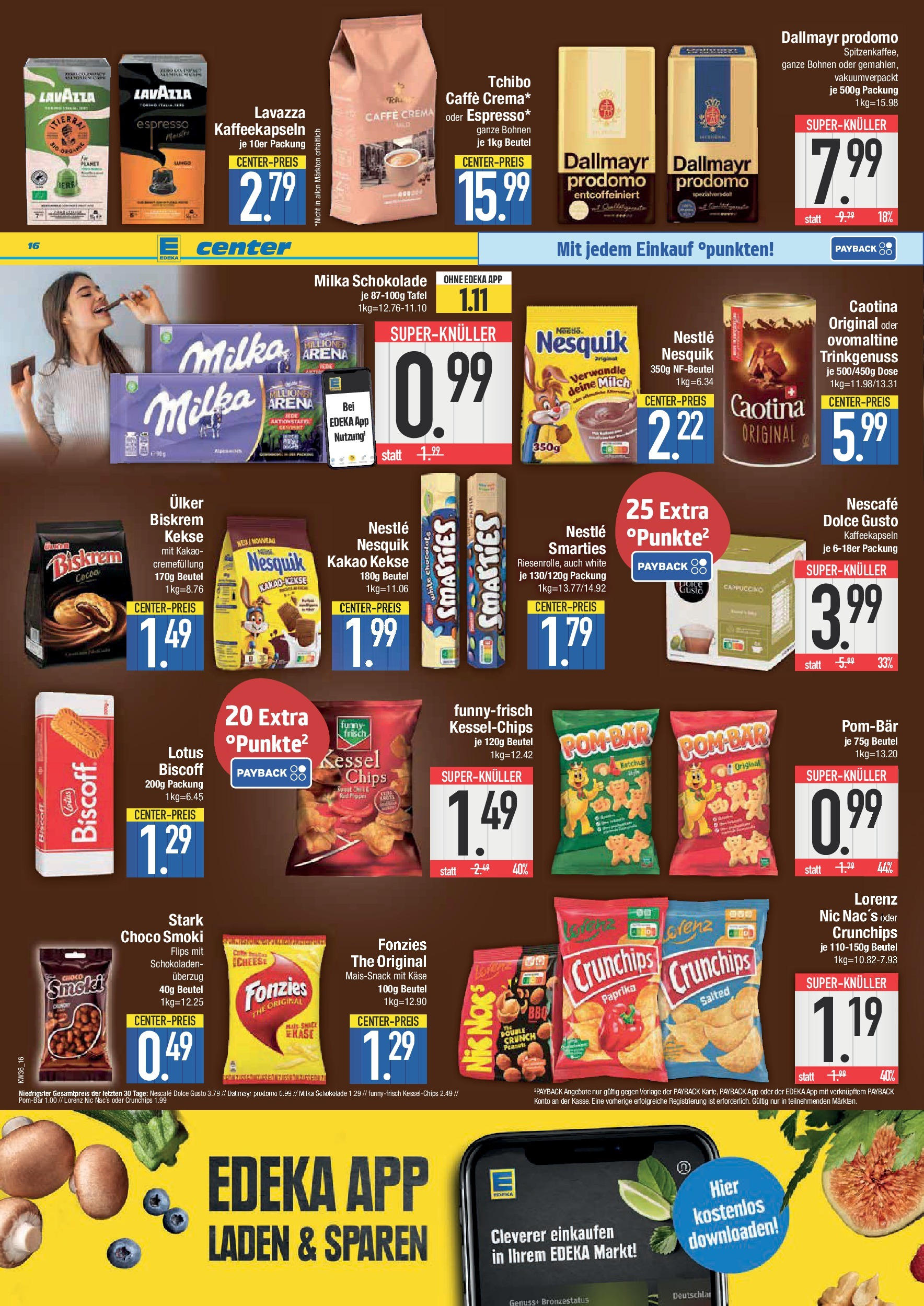 Edeka prospekt Bad Reichenhall	 (ab 01.09.2025) » Angebote Online | Seite: 16 | Produkte: Lavazza, Milch, Milka, Dolce gusto