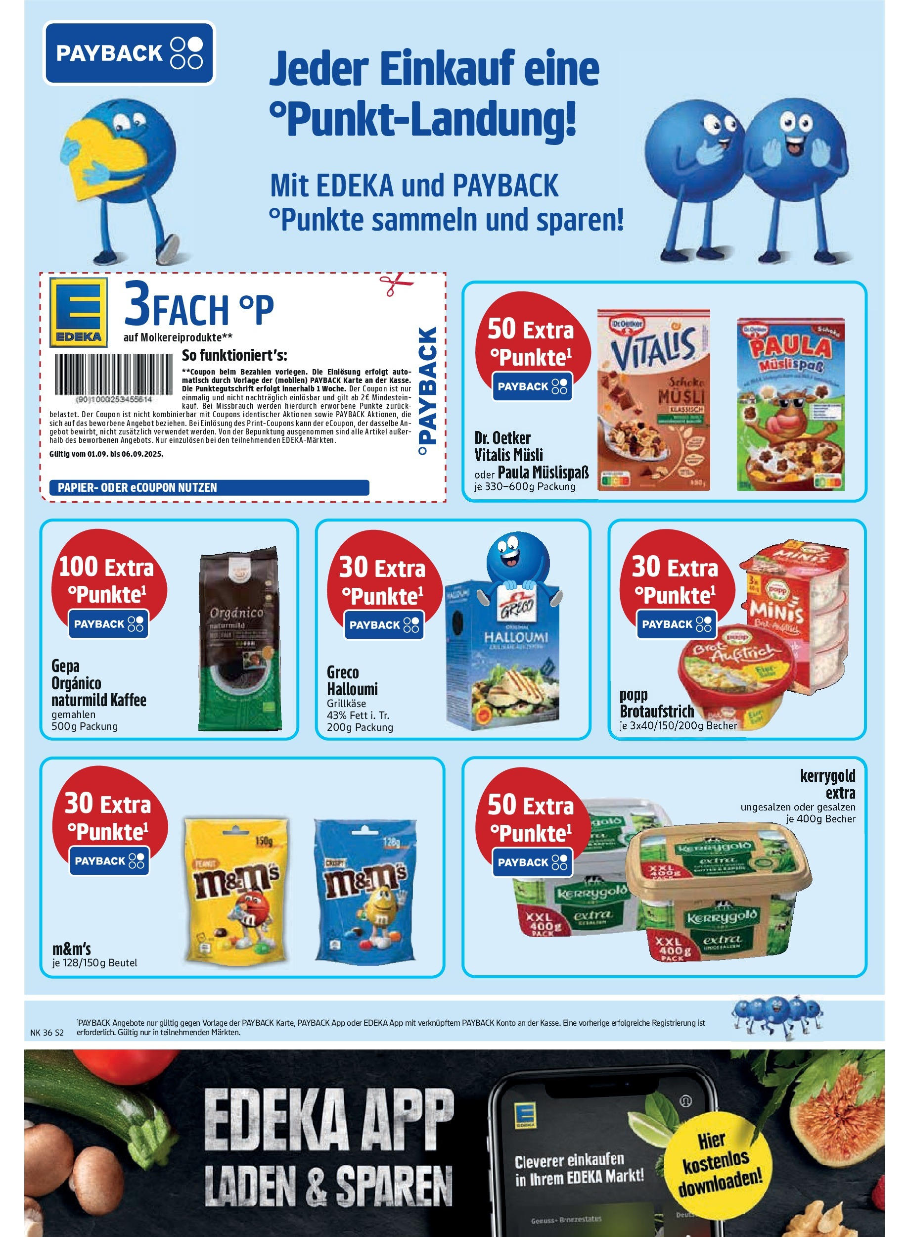 Edeka prospekt Vilgertshofen-Issing	 (ab 01.09.2025) » Angebote Online | Seite: 4 | Produkte: Musli, Butter, Kaffee, M&M's