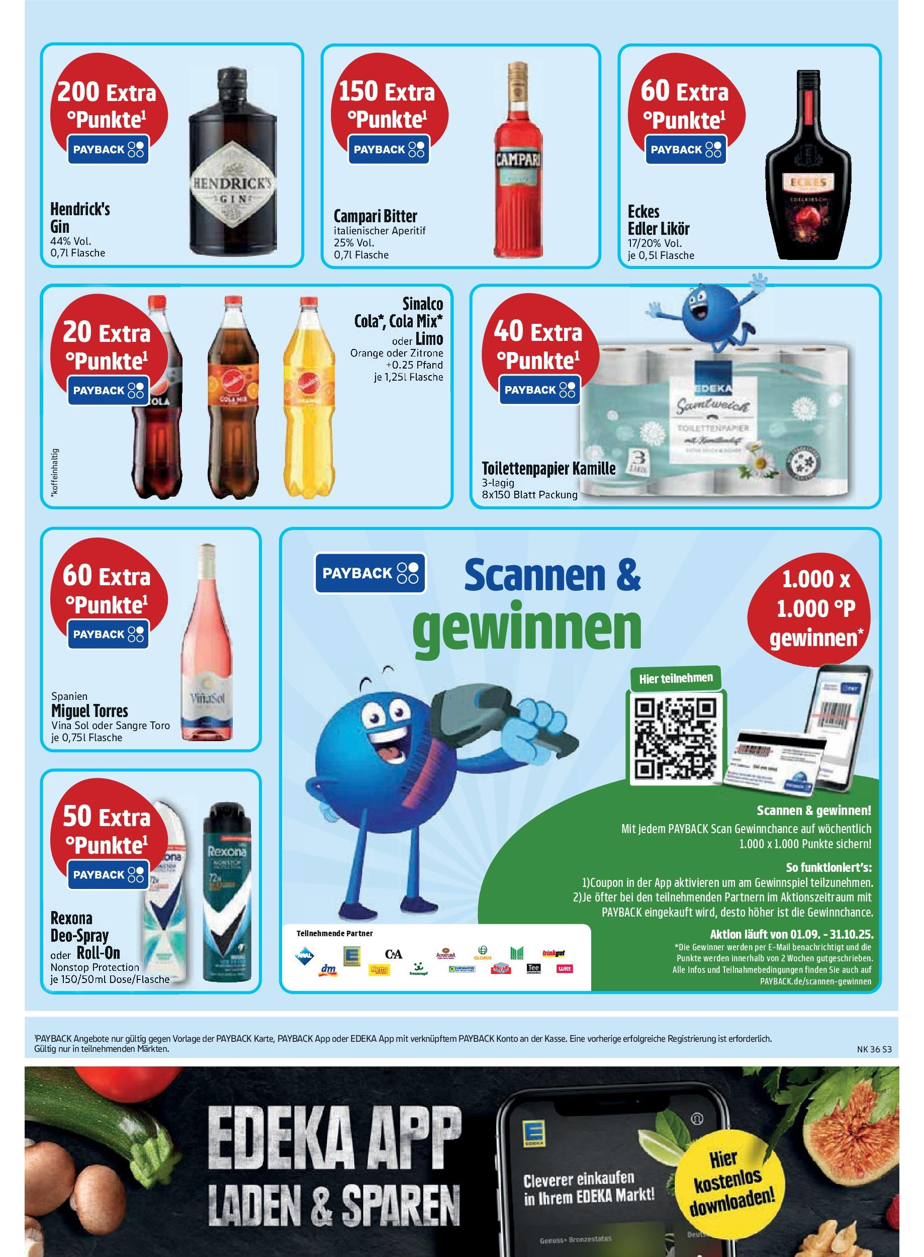 Edeka prospekt Vilgertshofen-Issing	 (ab 01.09.2025) » Angebote Online | Seite: 5 | Produkte: Sinalco, Likör, Campari, Zitrone