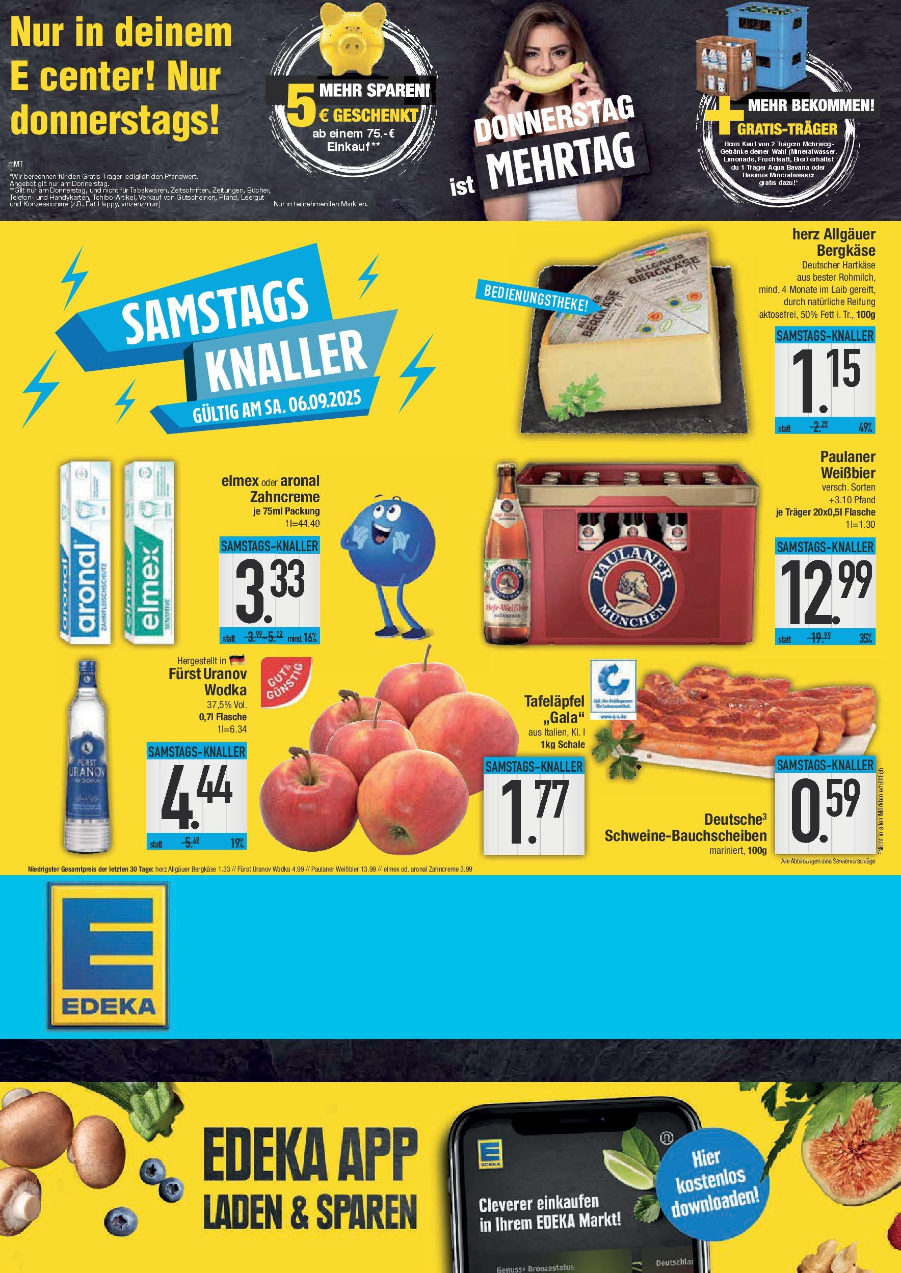 Edeka prospekt Bad Reichenhall	 (ab 01.09.2025) » Angebote Online | Seite: 24 | Produkte: Mineralwasser, Vodka, Telefon, Paulaner