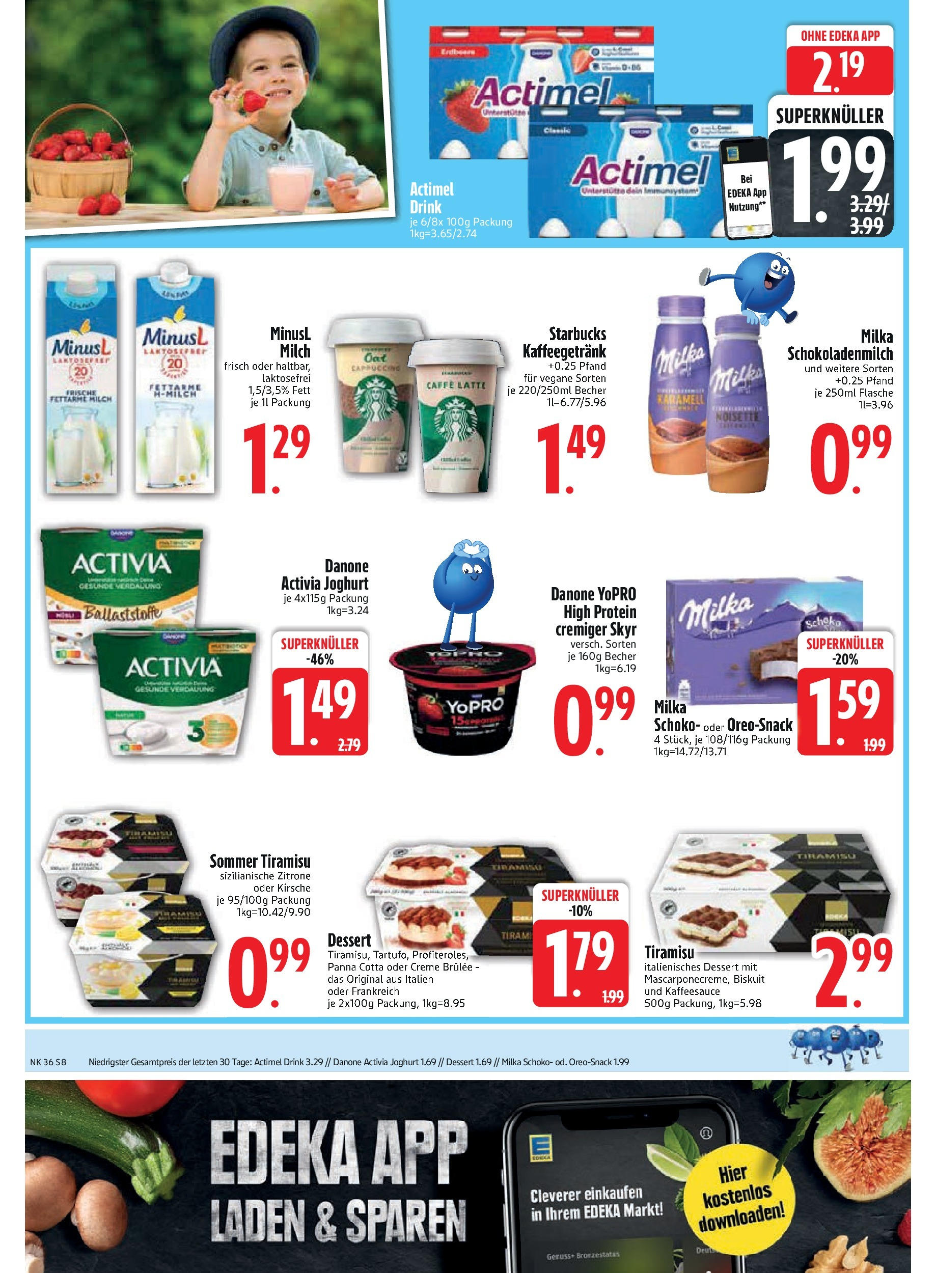 Edeka prospekt Vilgertshofen-Issing	 (ab 01.09.2025) » Angebote Online | Seite: 10 | Produkte: Joghurt, Starbucks, Milka, Zitrone