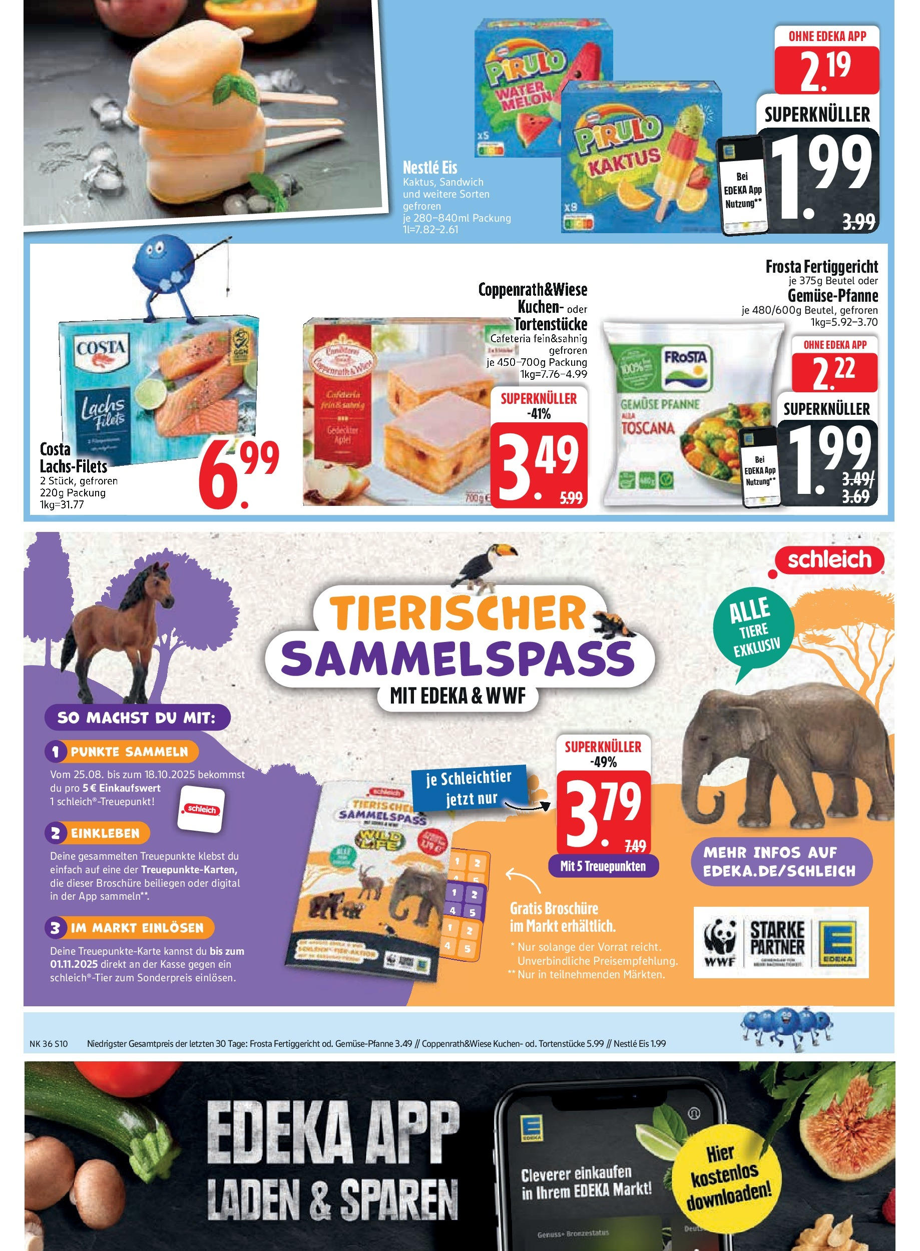 Edeka prospekt Vilgertshofen-Issing	 (ab 01.09.2025) » Angebote Online | Seite: 12 | Produkte: Äpfel, Frosta, Lachs, Gemüse