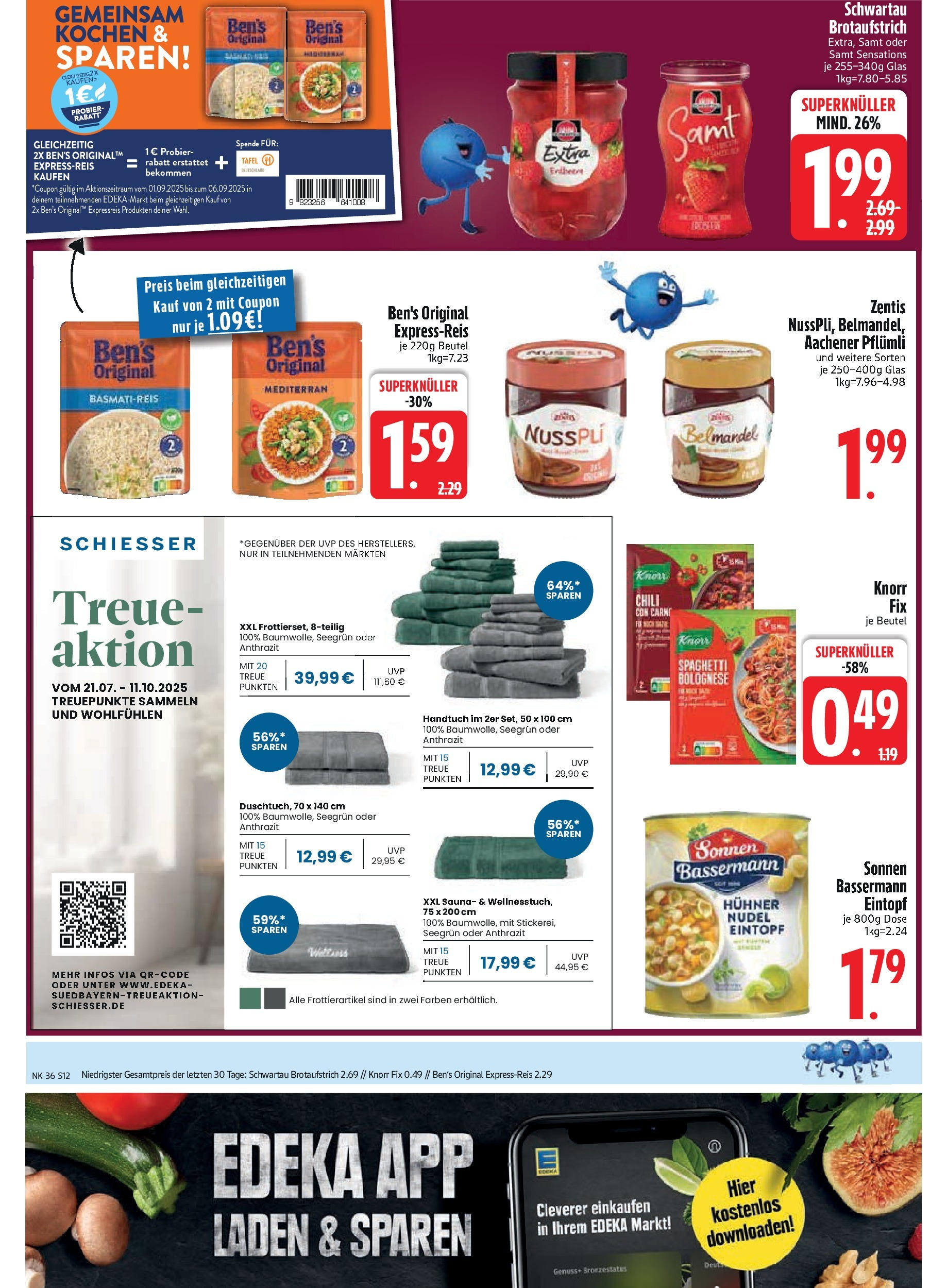 Edeka prospekt Vilgertshofen-Issing	 (ab 01.09.2025) » Angebote Online | Seite: 14 | Produkte: Knorr fix, Basmatireis, Knorr, Chili
