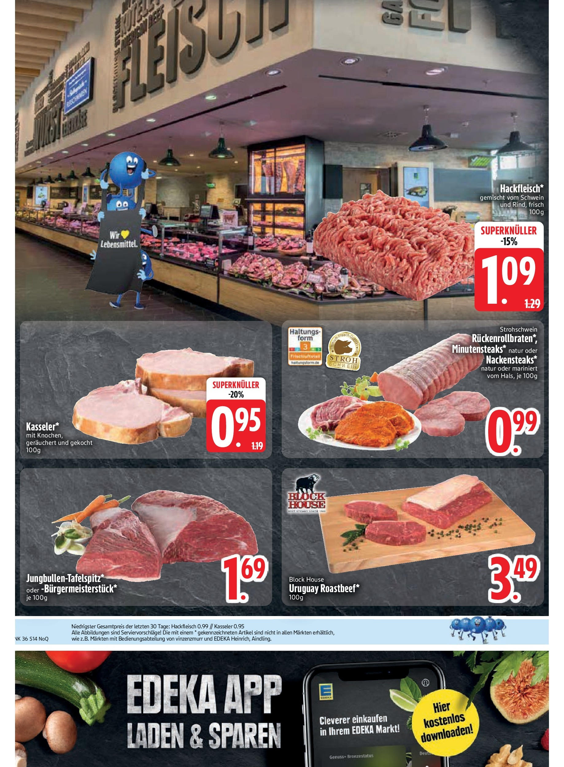 Edeka prospekt Neusäß-Steppach	 (ab 01.09.2025) » Angebote Online | Seite: 16 | Produkte: Hackfleisch