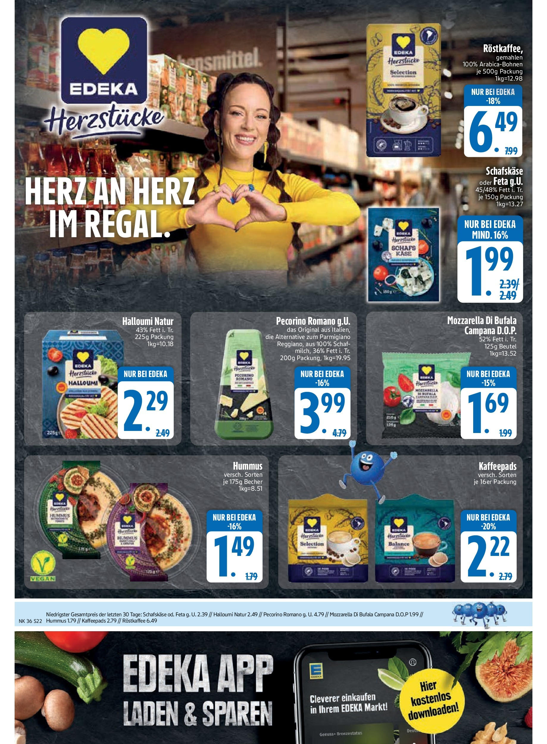 Edeka prospekt Vilgertshofen-Issing	 (ab 01.09.2025) » Angebote Online | Seite: 24 | Produkte: Käse, Regal, Mozzarella, Schafskase