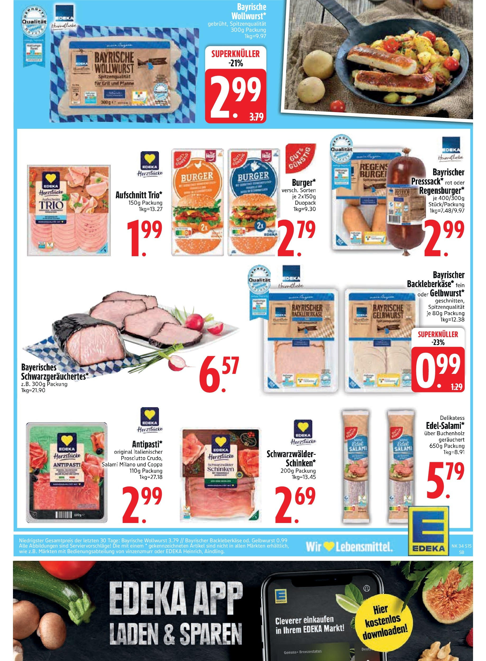 Edeka prospekt Bodenwöhr	 (ab 01.09.2025) » Angebote Online | Seite: 17 | Produkte: Grill, Burger, Schinken, Leberkase