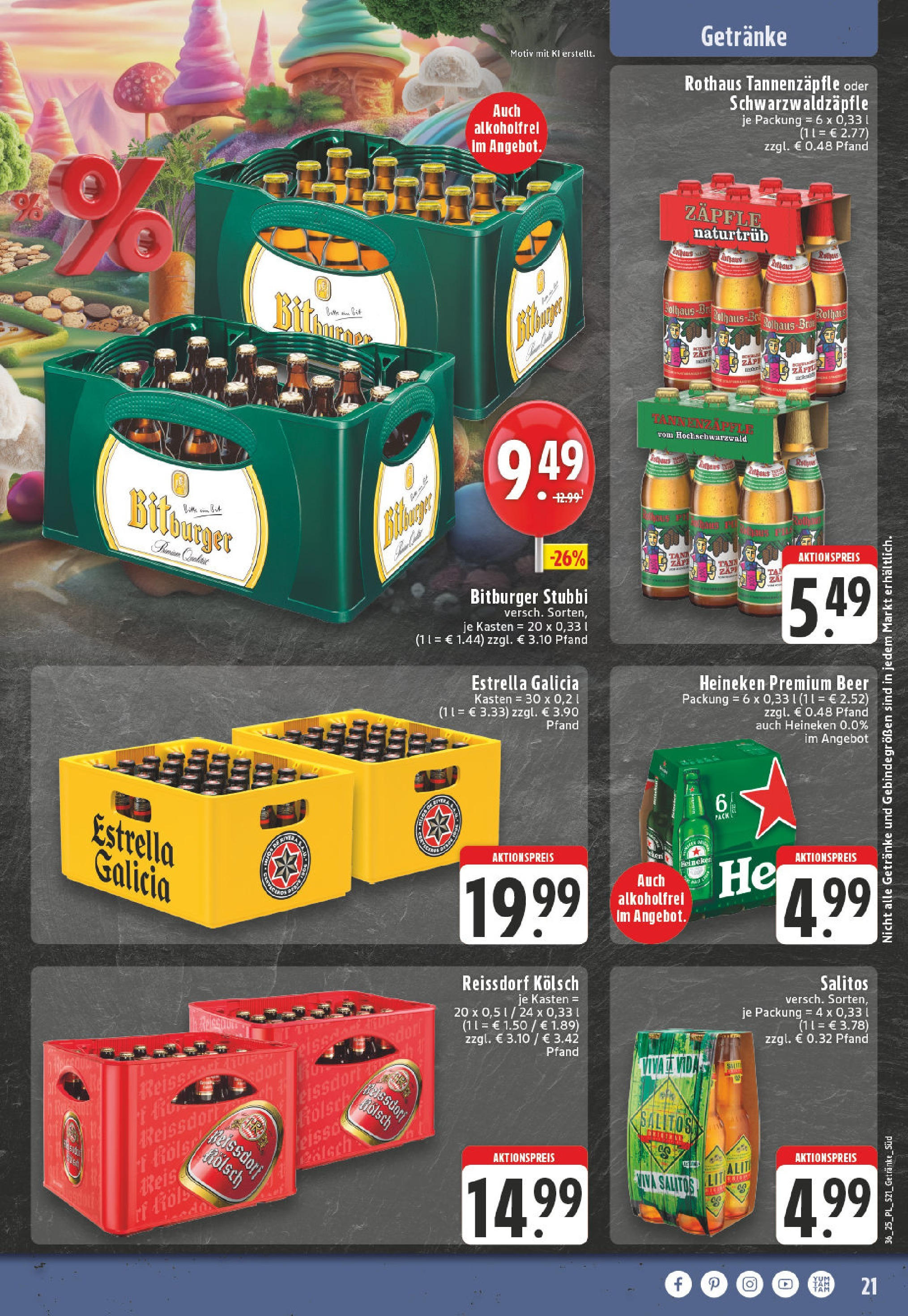 Edeka prospekt Bornheim (ab 01.09.2025) » Angebote Online | Seite: 21 | Produkte: Bitburger, Heineken, Reis Edeka prospekt Bornheim (ab 01.09.2025) » Angebote Online | Seite: 21 | Produkte: Bitburger, Heineken, Reis