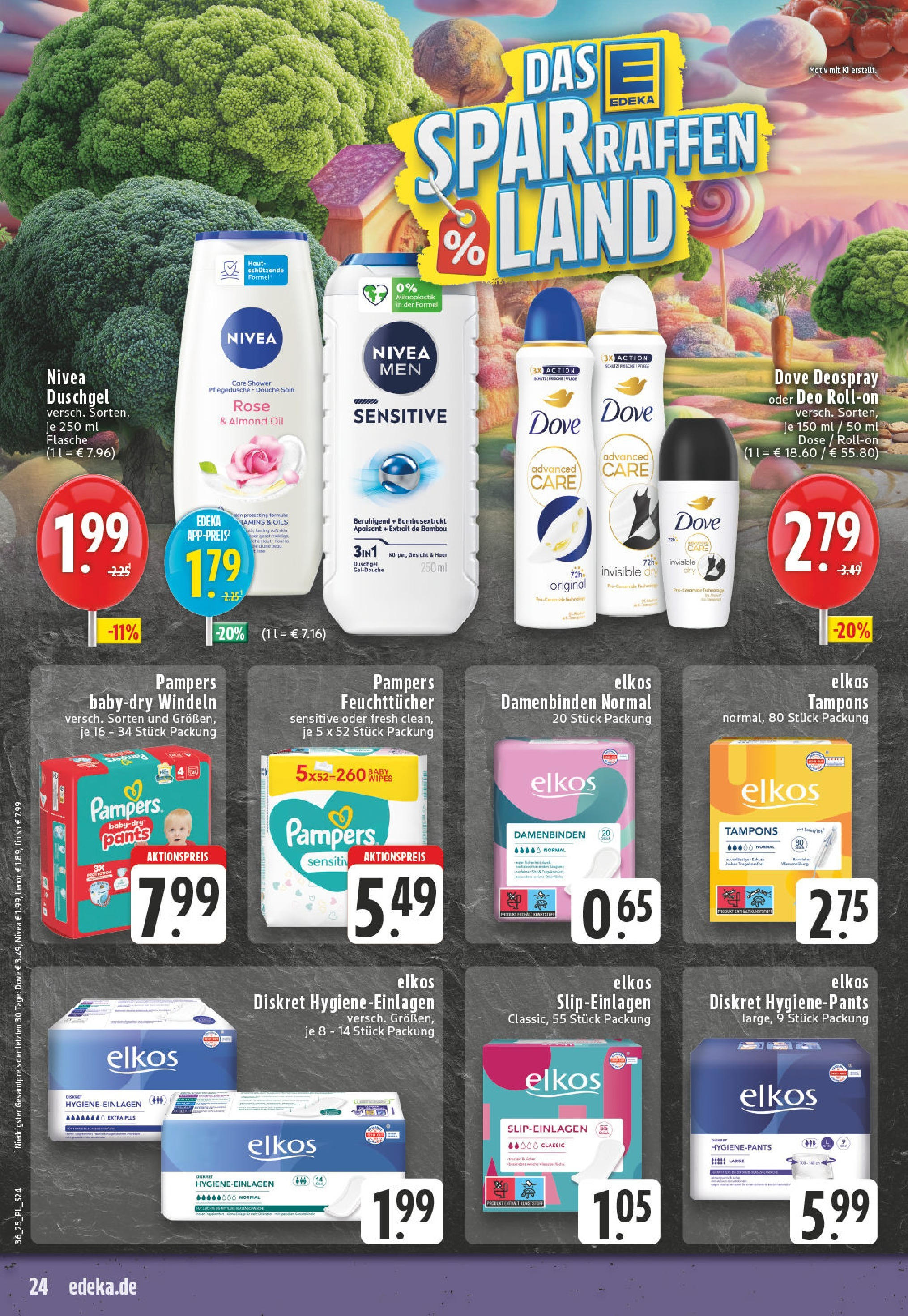 Edeka prospekt Xanten (ab 01.09.2025) » Angebote Online | Seite: 24 | Produkte: Lenor, Pampers, Finish, Duschgel Edeka prospekt Xanten (ab 01.09.2025) » Angebote Online | Seite: 24 | Produkte: Lenor, Pampers, Finish, Duschgel