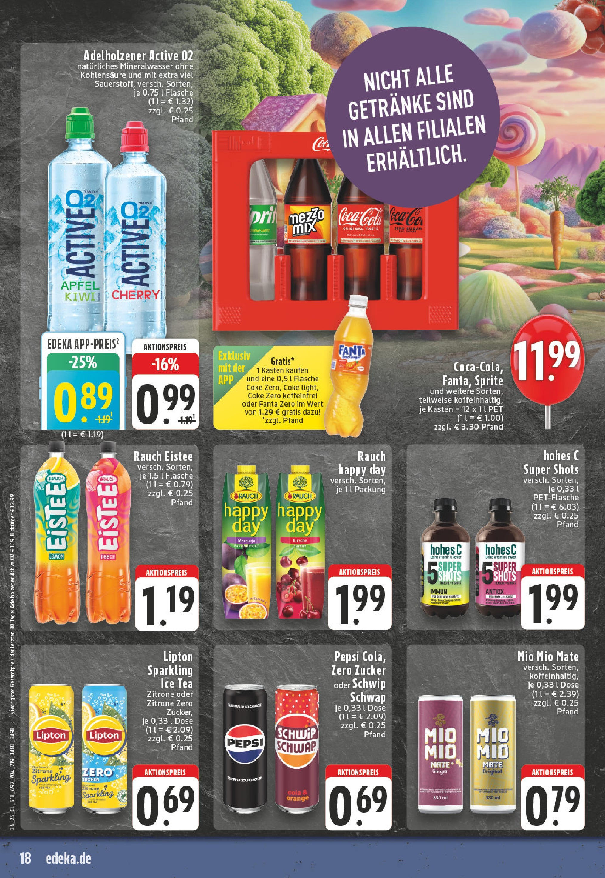 Edeka prospekt Bonn (ab 01.09.2025) » Angebote Online | Seite: 18 | Produkte: Coca cola, Sprite, Schwip schwap, Mineralwasser Edeka prospekt Bonn (ab 01.09.2025) » Angebote Online | Seite: 18 | Produkte: Coca cola, Sprite, Schwip schwap, Mineralwasser
