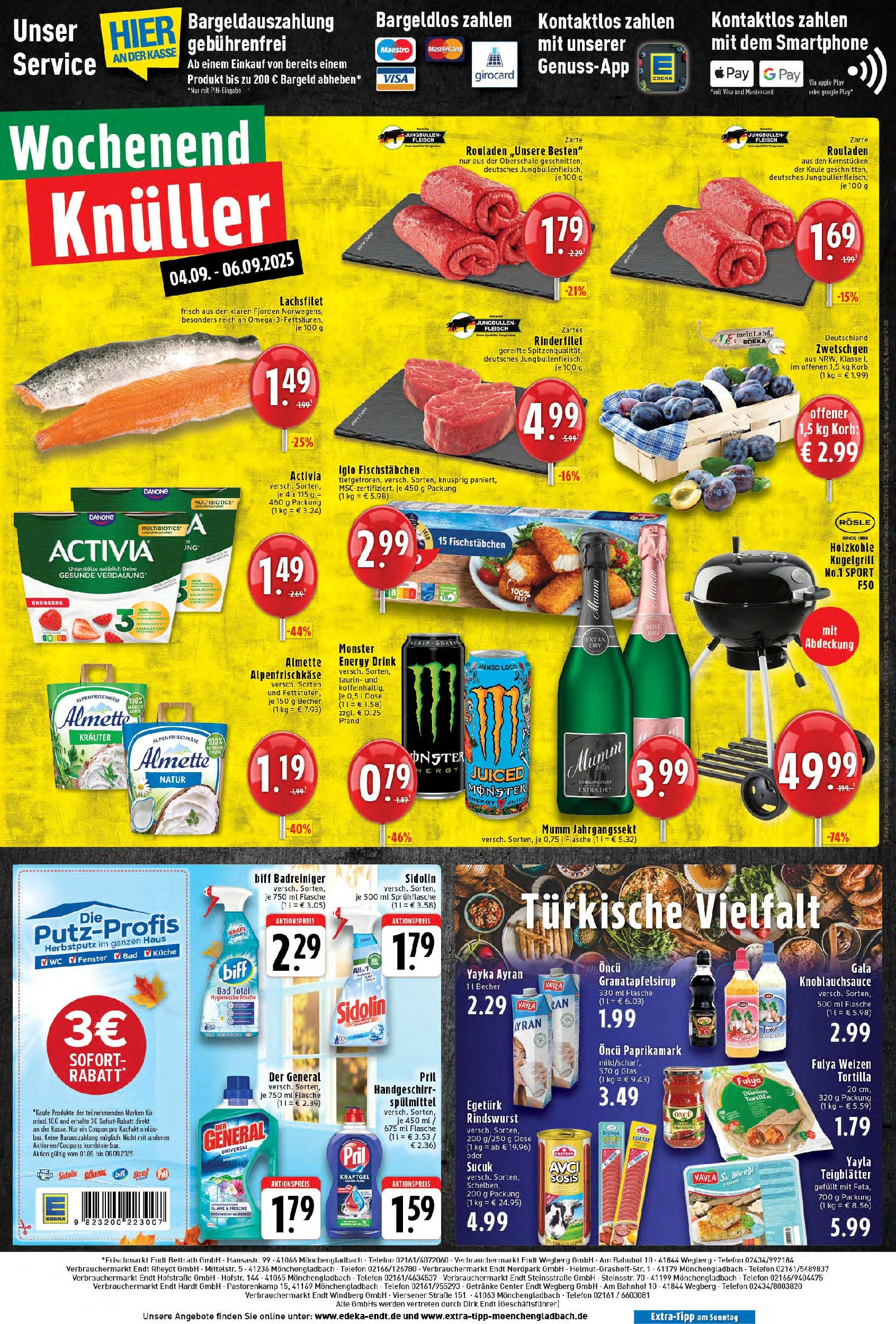 Edeka prospekt Mönchengladbach	 (ab 01.09.2025) » Angebote Online | Seite: 12 | Produkte: Activia, Iglo, Pril, Fleisch