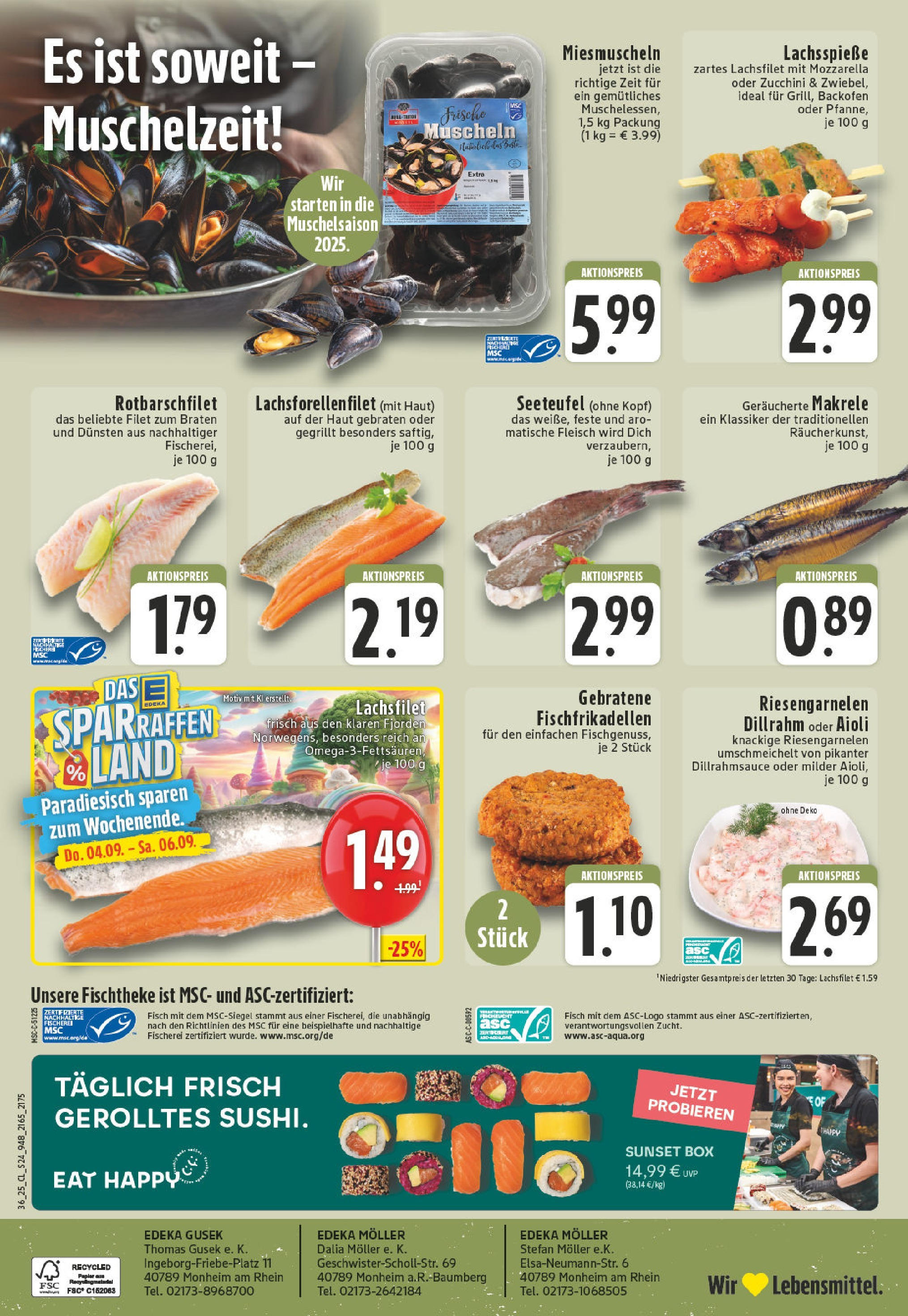 Edeka prospekt Monheim Am Rhein (ab 01.09.2025) » Angebote Online | Seite: 24 | Produkte: Mozzarella, Box, Backofen, Fleisch Edeka prospekt Monheim Am Rhein (ab 01.09.2025) » Angebote Online | Seite: 24 | Produkte: Mozzarella, Box, Backofen, Fleisch