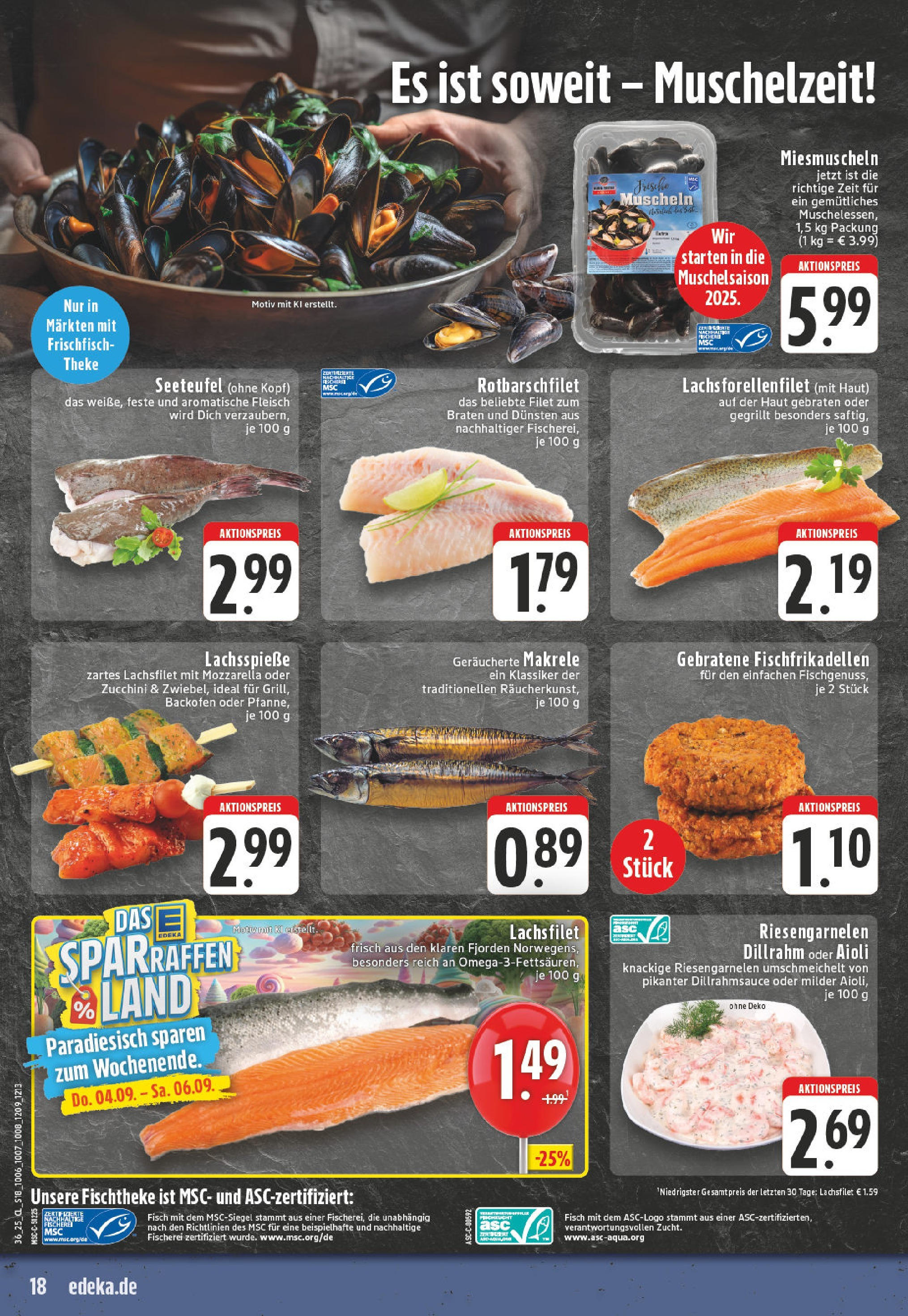 Edeka prospekt Dorsten (ab 01.09.2025) » Angebote Online | Seite: 18 | Produkte: Theke, Mozzarella, Backofen, Fleisch Edeka prospekt Dorsten (ab 01.09.2025) » Angebote Online | Seite: 18 | Produkte: Theke, Mozzarella, Backofen, Fleisch