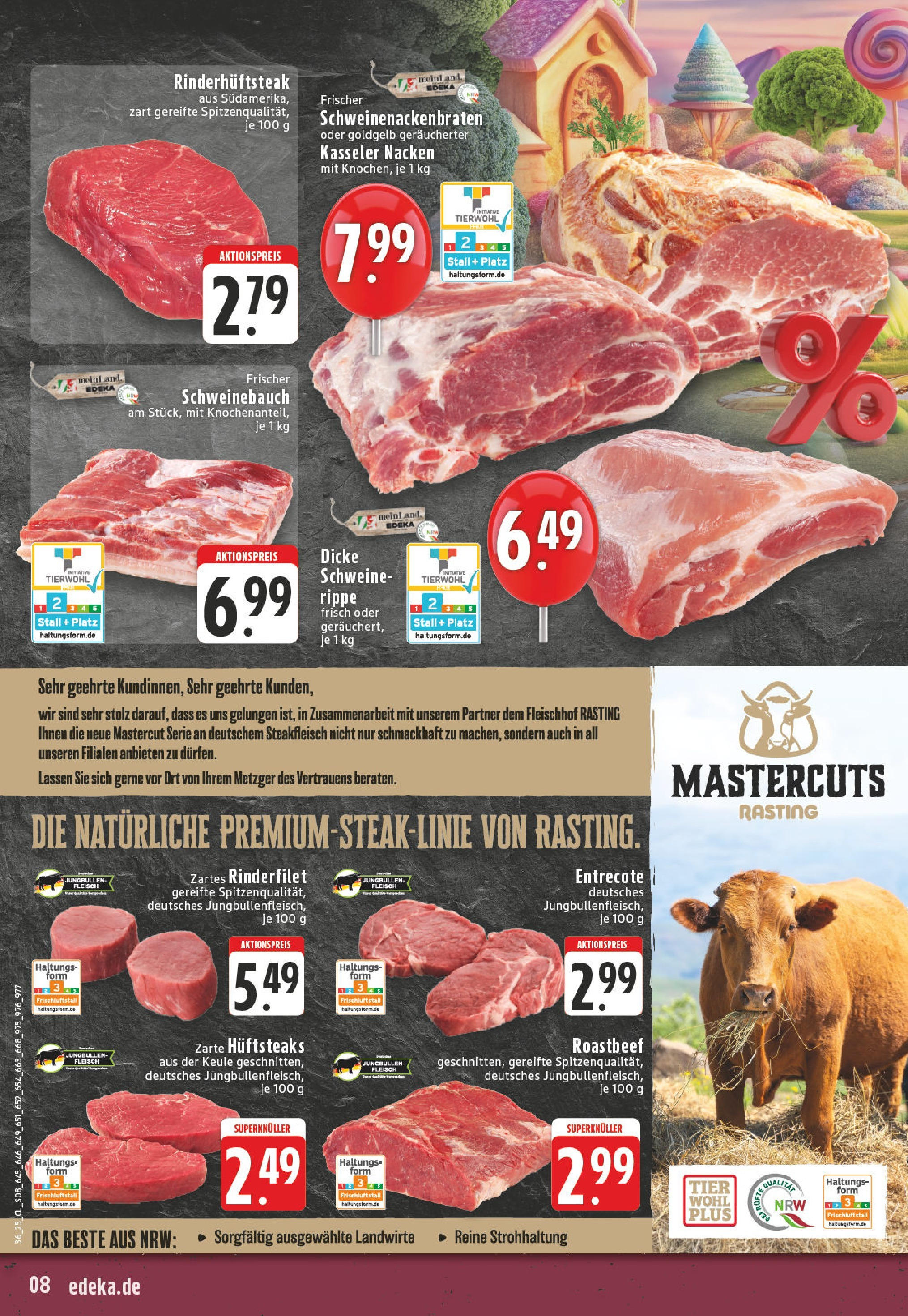 Edeka prospekt Düsseldorf - Bilk (ab 01.09.2025) » Angebote Online | Seite: 8 | Produkte: Rinderfilet, Roastbeef, Steak, Fleisch Edeka prospekt Düsseldorf - Bilk (ab 01.09.2025) » Angebote Online | Seite: 8 | Produkte: Rinderfilet, Roastbeef, Steak, Fleisch