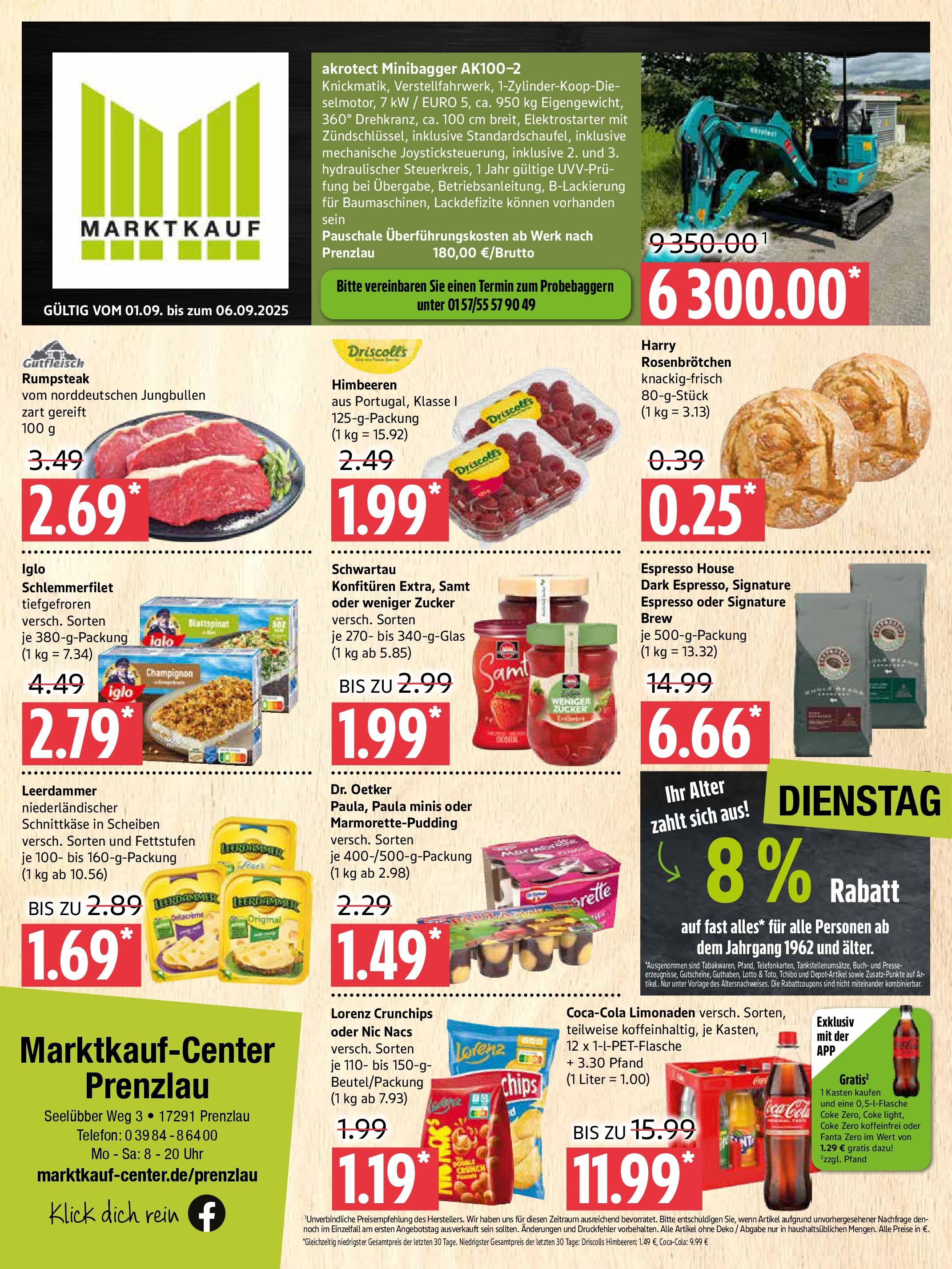 Marktkauf - Marktkauf: Wochenangebote (ab 01.09.2025) » Angebote ab Montag | Seite: 1 | Produkte: Himbeeren, Iglo, Leerdammer, Telefon Marktkauf - Marktkauf: Wochenangebote (ab 01.09.2025) » Angebote online | Seite: 1 | Produkte: Himbeeren, Iglo, Leerdammer, Telefon