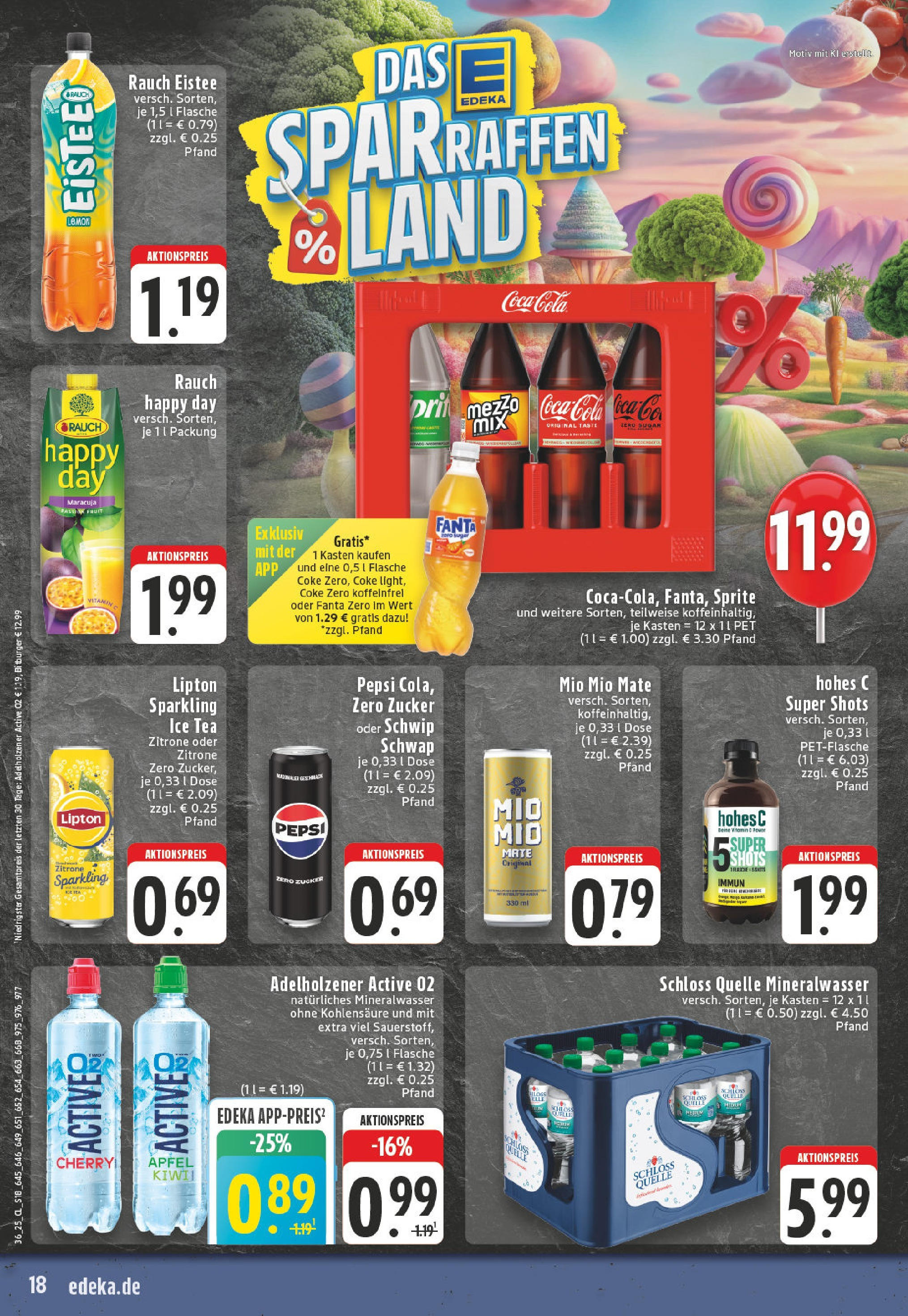 Edeka prospekt Düsseldorf - Bilk (ab 01.09.2025) » Angebote Online | Seite: 18 | Produkte: Schwip schwap, Mio mio mate, Mineralwasser, Zitrone Edeka prospekt Düsseldorf - Bilk (ab 01.09.2025) » Angebote Online | Seite: 18 | Produkte: Schwip schwap, Mio mio mate, Mineralwasser, Zitrone