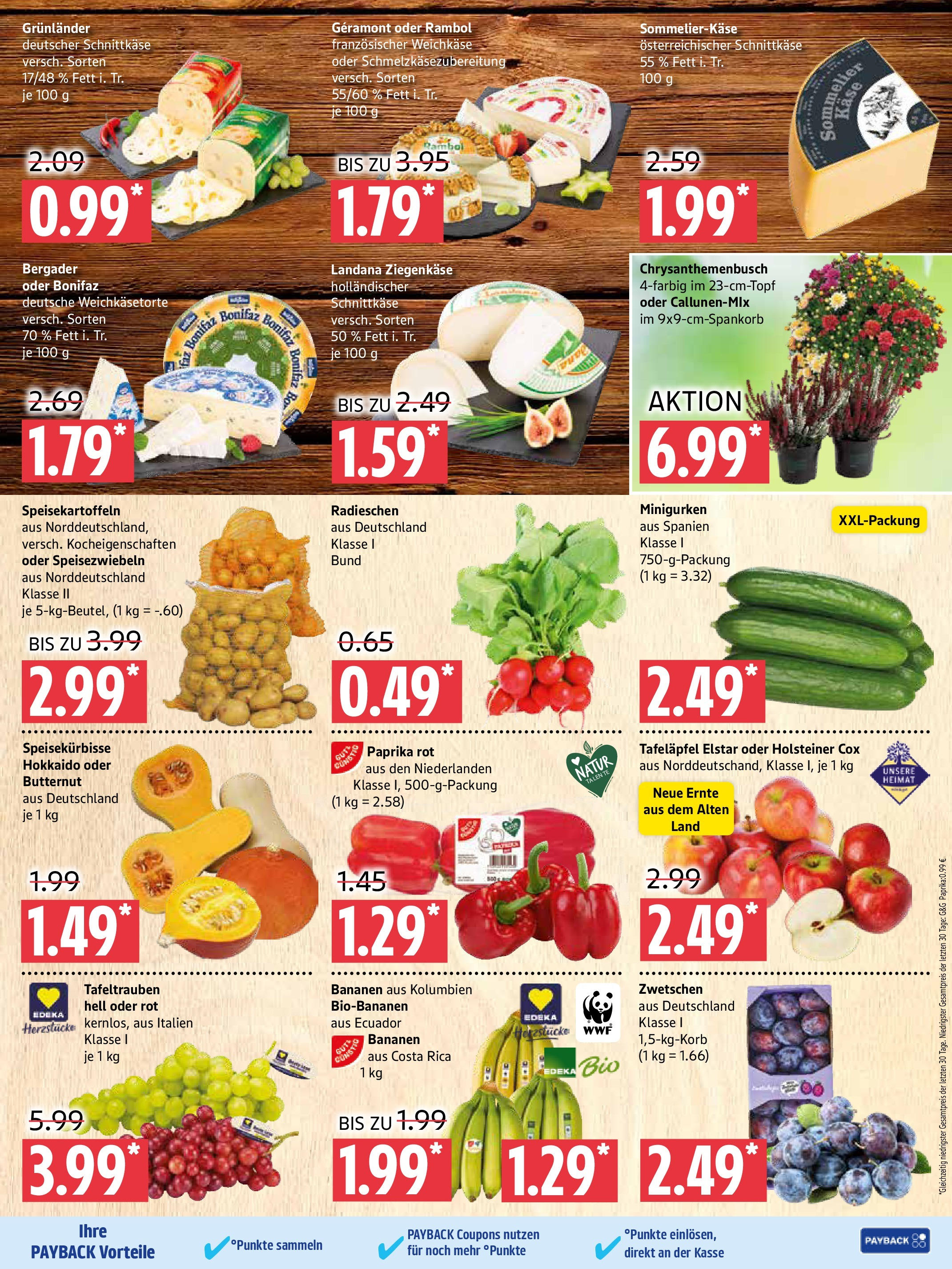 Marktkauf - Marktkauf: Wochenangebote (ab 01.09.2025) » Angebote ab Montag | Seite: 3 | Produkte: Käse, Ziegenkäse, Bananen, Paprika Marktkauf - Marktkauf: Wochenangebote (ab 01.09.2025) » Angebote online | Seite: 3 | Produkte: Käse, Ziegenkäse, Bananen, Paprika