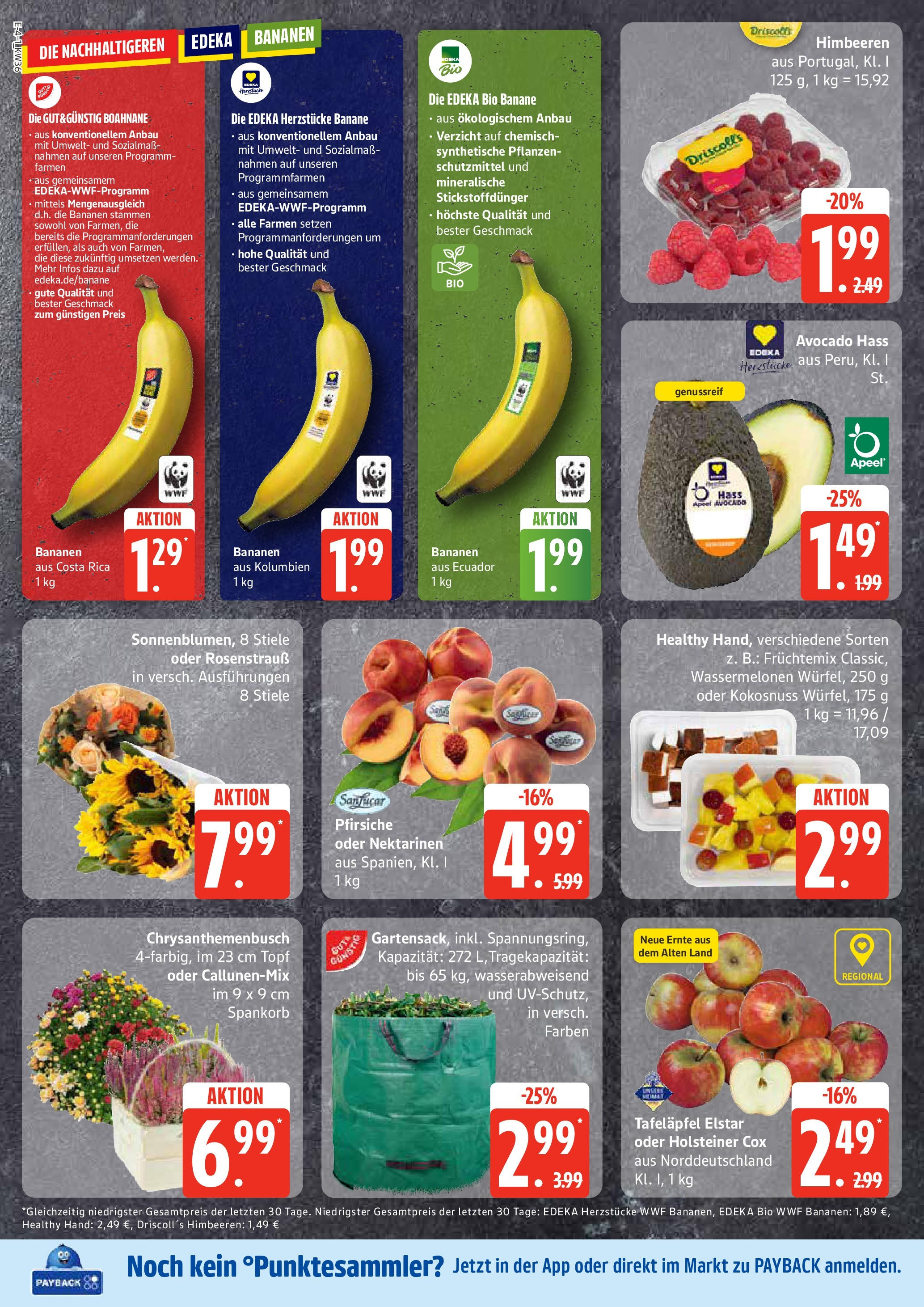 Marktkauf - Marktkauf: Wochenangebote (ab 01.09.2025) » Angebote ab Montag | Seite: 4 | Produkte: Himbeeren, Nektarinen, Bananen, Avocado Marktkauf - Marktkauf: Wochenangebote (ab 01.09.2025) » Angebote online | Seite: 4 | Produkte: Himbeeren, Nektarinen, Bananen, Avocado