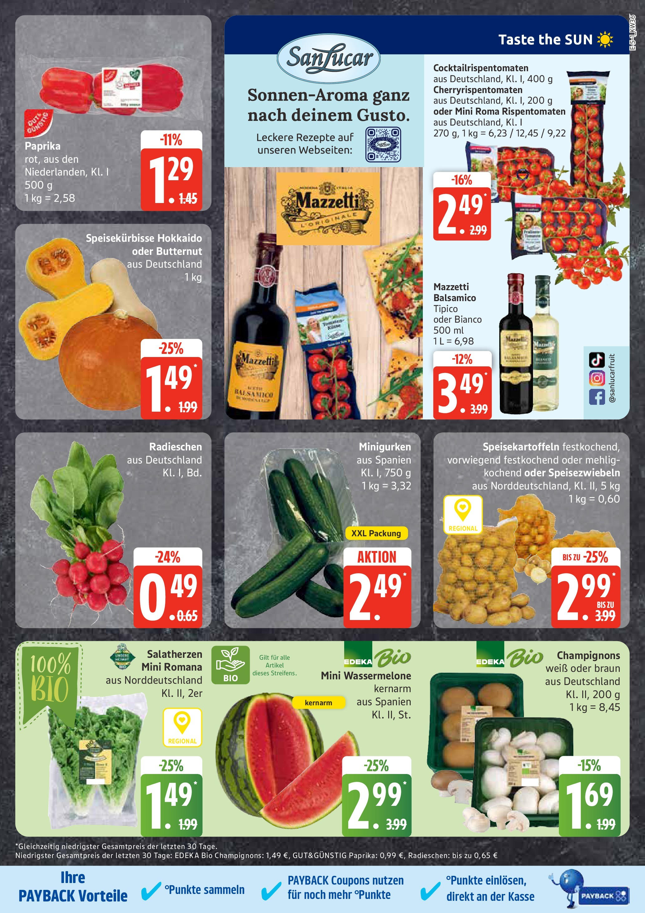 Marktkauf - Marktkauf: Wochenangebote (ab 01.09.2025) » Angebote ab Montag | Seite: 5 | Produkte: Balsamico, Champignons, Paprika, Wassermelone Marktkauf - Marktkauf: Wochenangebote (ab 01.09.2025) » Angebote online | Seite: 5 | Produkte: Balsamico, Champignons, Paprika, Wassermelone