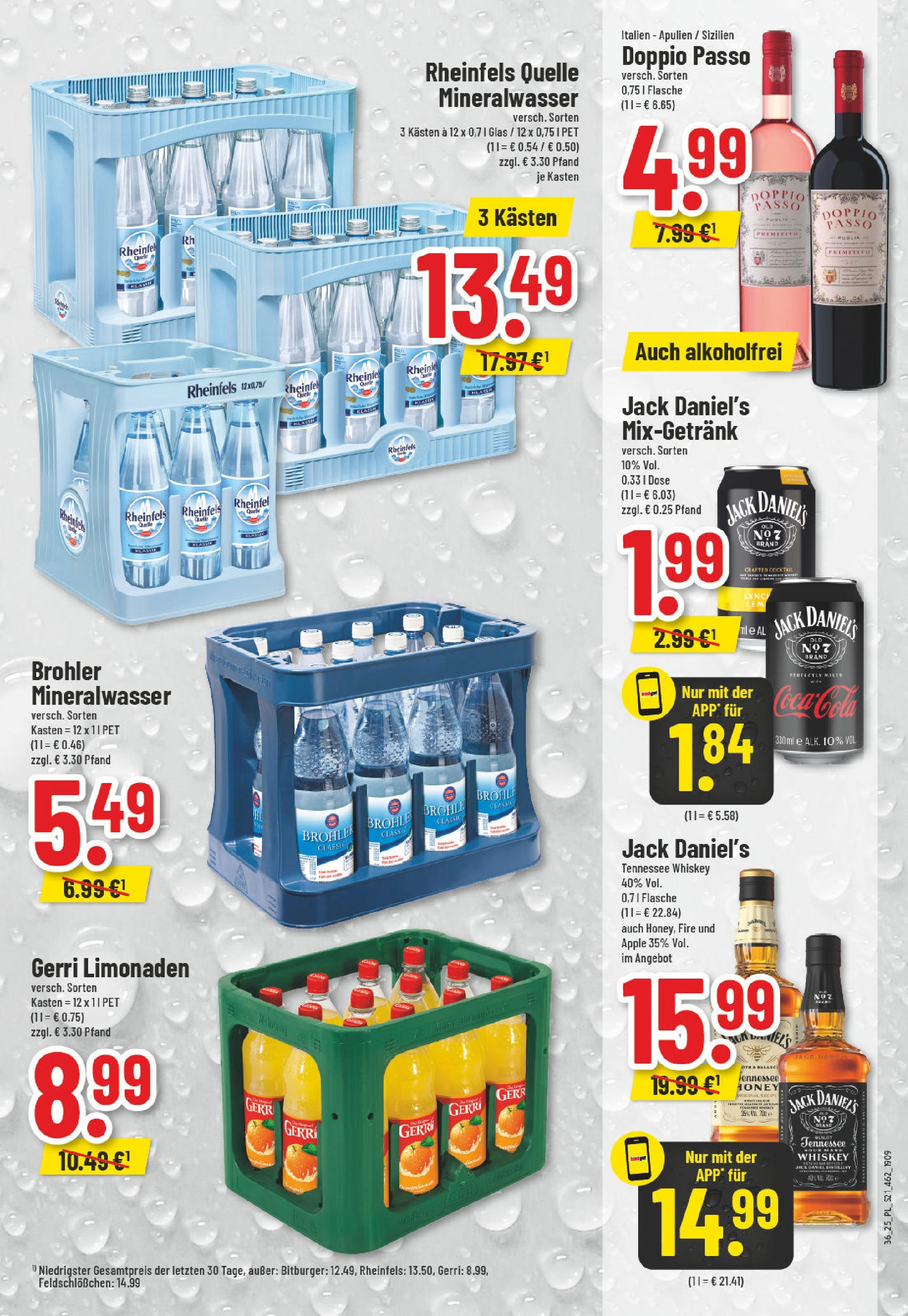 Edeka prospekt Moers-Rheinkamp (ab 01.09.2025) » Angebote Online | Seite: 21 | Produkte: Mineralwasser, Apple, Whiskey, Rheinfels quelle Edeka prospekt Moers-Rheinkamp (ab 01.09.2025) » Angebote Online | Seite: 21 | Produkte: Mineralwasser, Apple, Whiskey, Rheinfels quelle