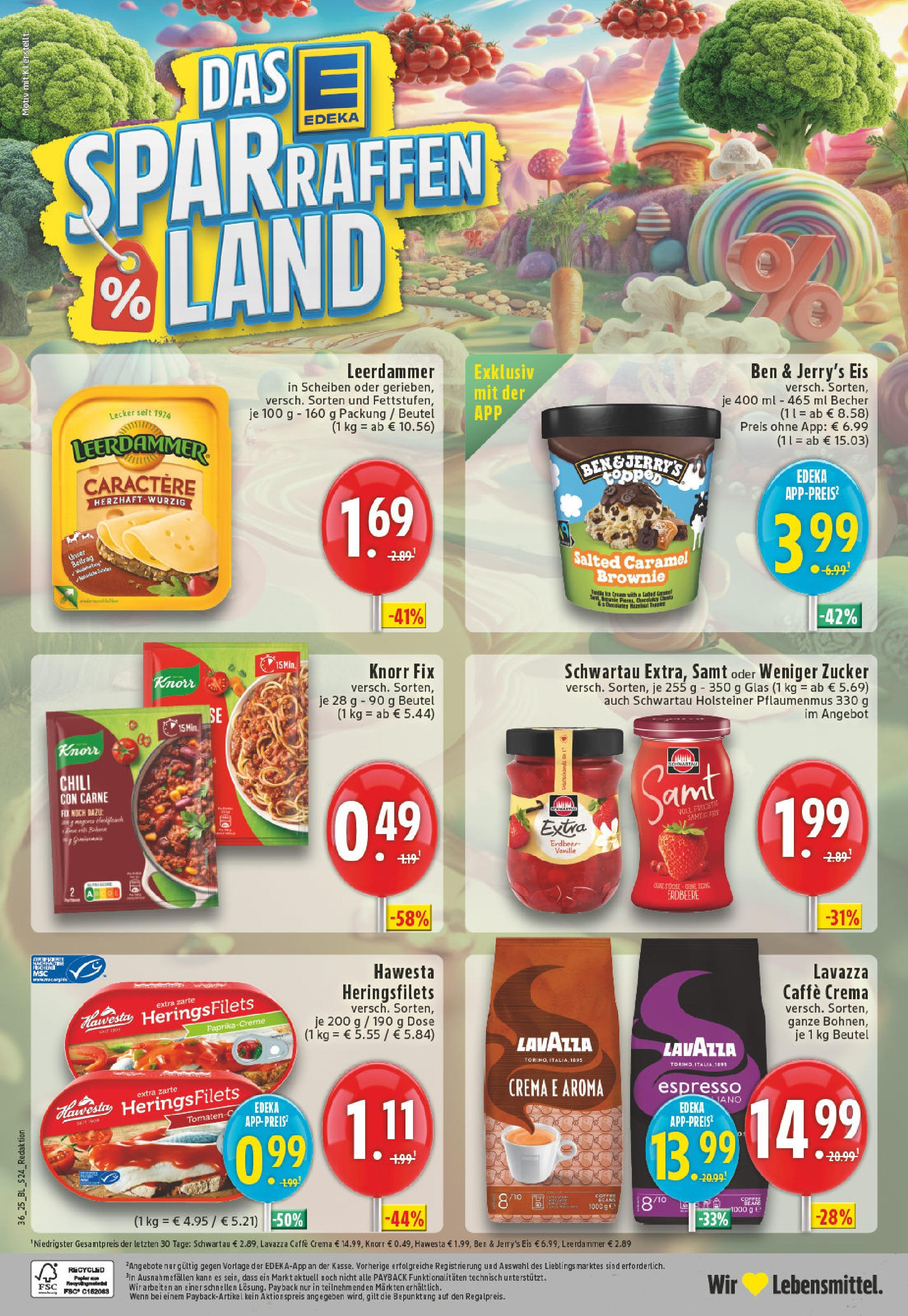 Edeka prospekt Köln-Worringen	 (ab 01.09.2025) » Angebote Online | Seite: 24 | Produkte: Ben & Jerry's, Zucker, Chili, Eis