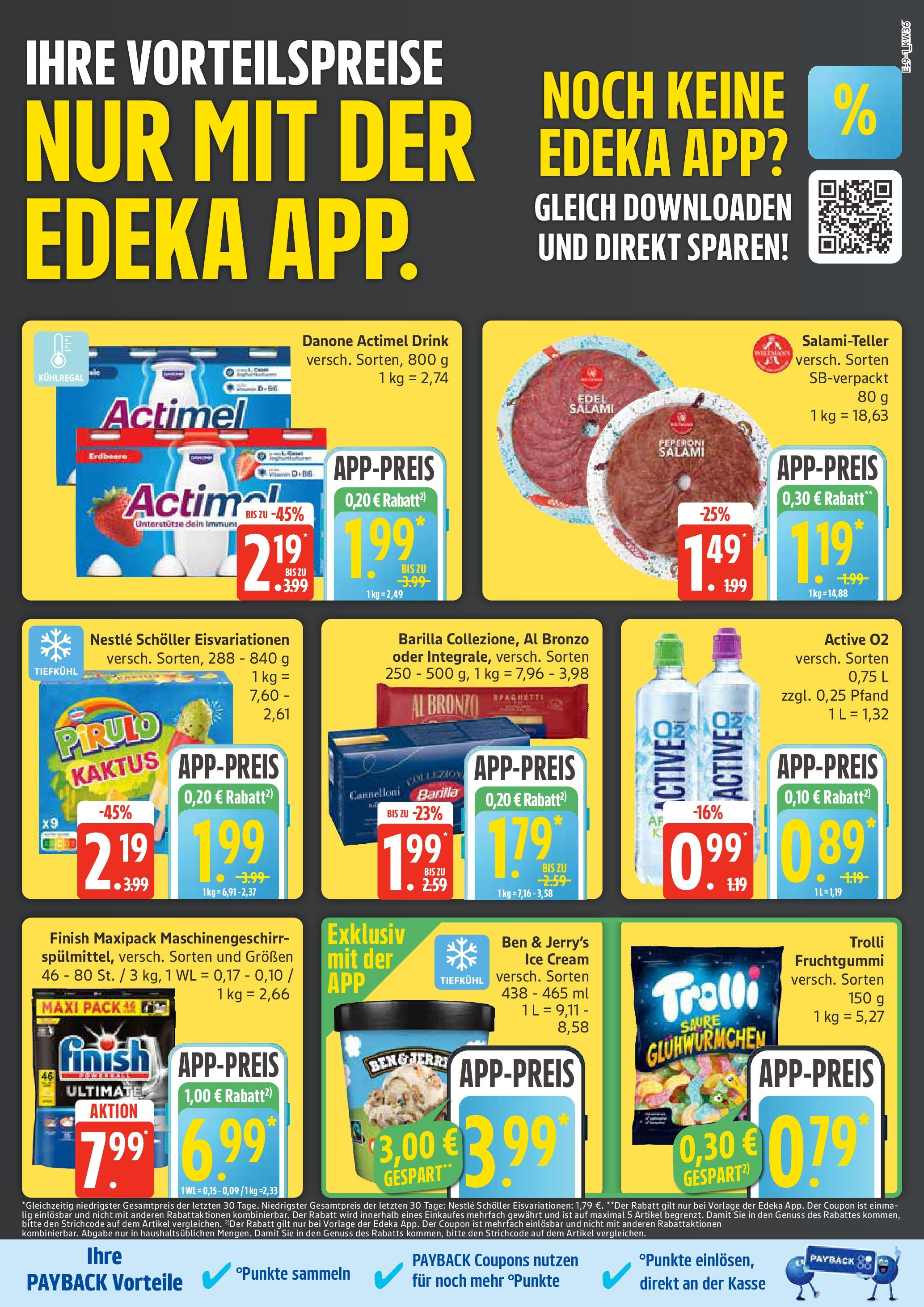 Marktkauf - Marktkauf: Wochenangebote (ab 01.09.2025) » Angebote ab Montag | Seite: 9 | Produkte: Actimel, Barilla, Finish, Ben & Jerry's Marktkauf - Marktkauf: Wochenangebote (ab 01.09.2025) » Angebote online | Seite: 9 | Produkte: Actimel, Barilla, Finish, Ben & Jerry's