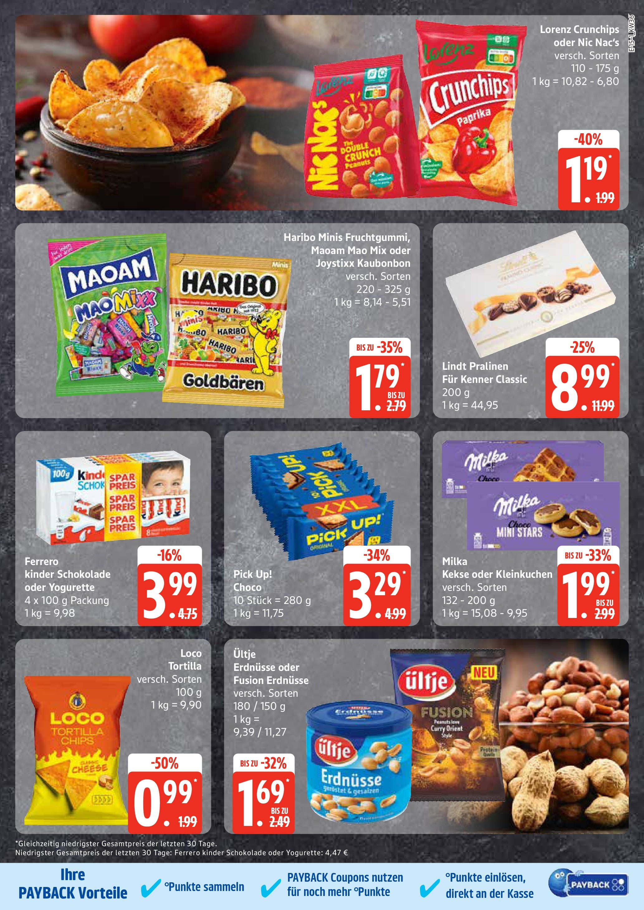 Marktkauf - Marktkauf: Wochenangebote (ab 01.09.2025) » Angebote ab Montag | Seite: 15 | Produkte: Kinder schokolade, Haribo, Yogurette, Lorenz crunchips Marktkauf - Marktkauf: Wochenangebote (ab 01.09.2025) » Angebote online | Seite: 15 | Produkte: Kinder schokolade, Haribo, Yogurette, Lorenz crunchips