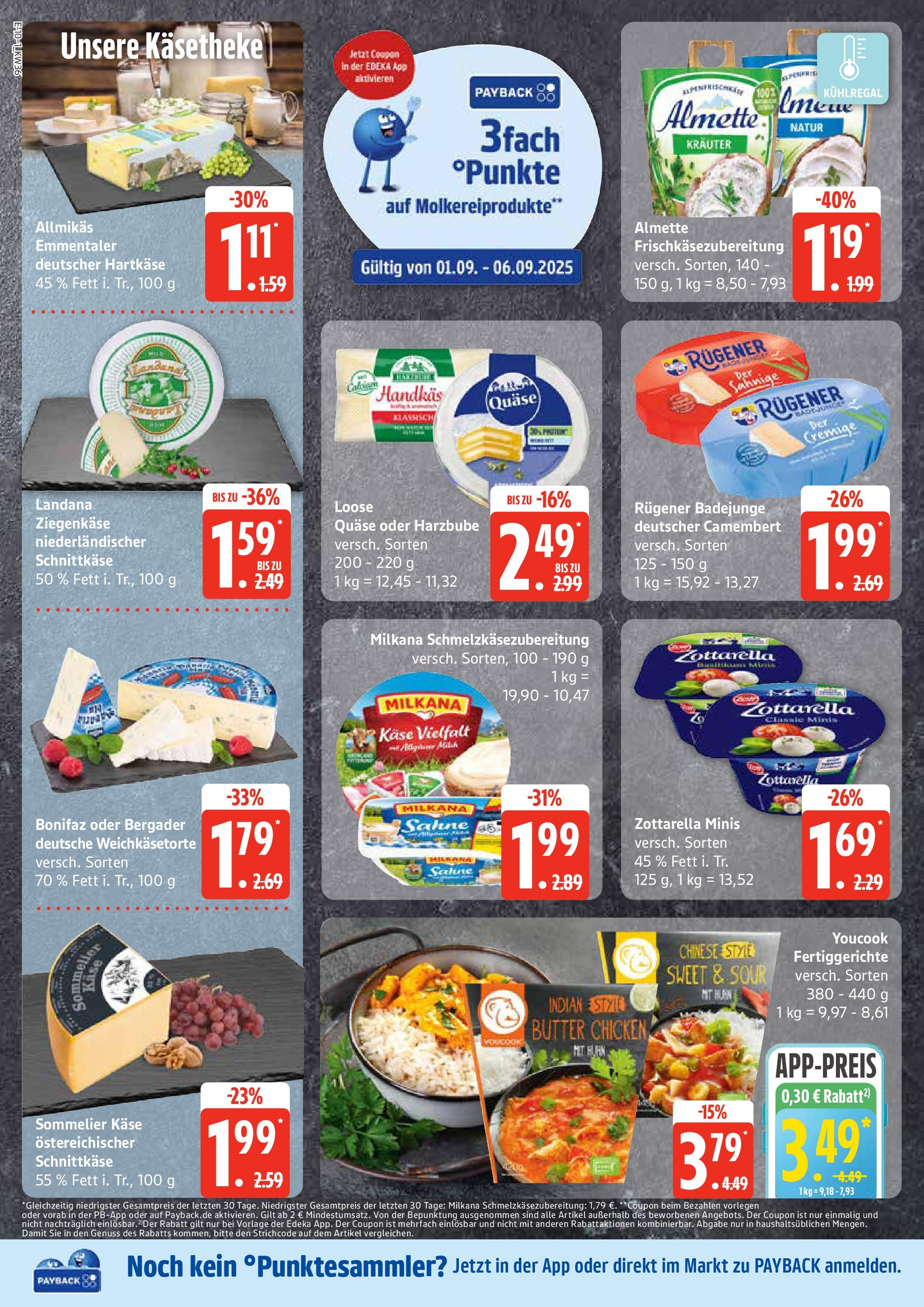 Marktkauf - Marktkauf: Wochenangebote (ab 01.09.2025) » Angebote ab Montag | Seite: 10 | Produkte: Youcook, Butter, Milkana, Ziegenkäse Marktkauf - Marktkauf: Wochenangebote (ab 01.09.2025) » Angebote online | Seite: 10 | Produkte: Youcook, Butter, Milkana, Ziegenkäse