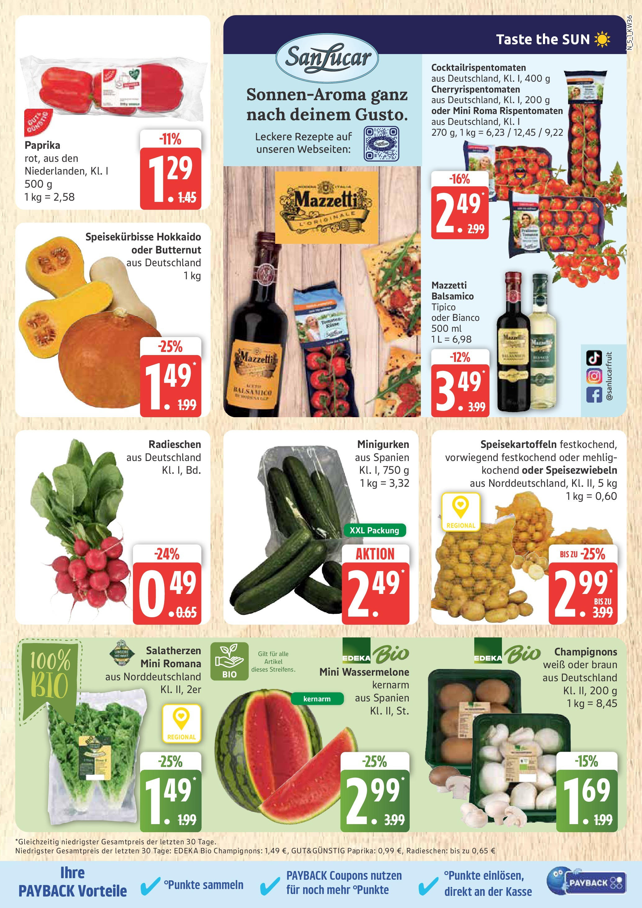 Marktkauf - Marktkauf: Wochenangebote (ab 01.09.2025) » Angebote ab Montag | Seite: 5 | Produkte: Balsamico, Champignons, Paprika, Wassermelone Marktkauf - Marktkauf: Wochenangebote (ab 01.09.2025) » Angebote online | Seite: 5 | Produkte: Balsamico, Champignons, Paprika, Wassermelone