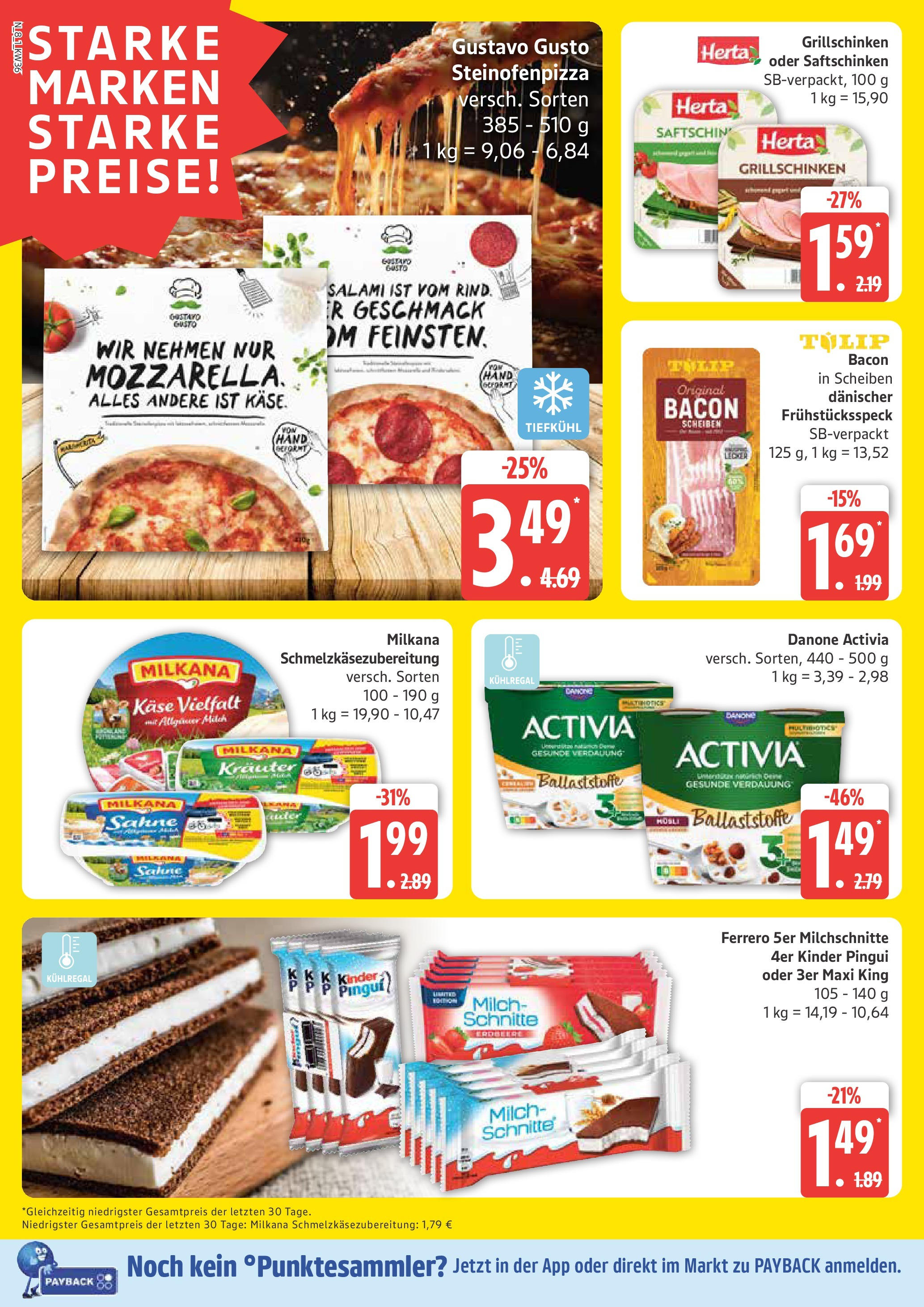 Marktkauf - Marktkauf: Wochenangebote (ab 01.09.2025) » Angebote ab Montag | Seite: 8 | Produkte: Gustavo gusto, Activia, Milkana, Salami Marktkauf - Marktkauf: Wochenangebote (ab 01.09.2025) » Angebote online | Seite: 8 | Produkte: Gustavo gusto, Activia, Milkana, Salami
