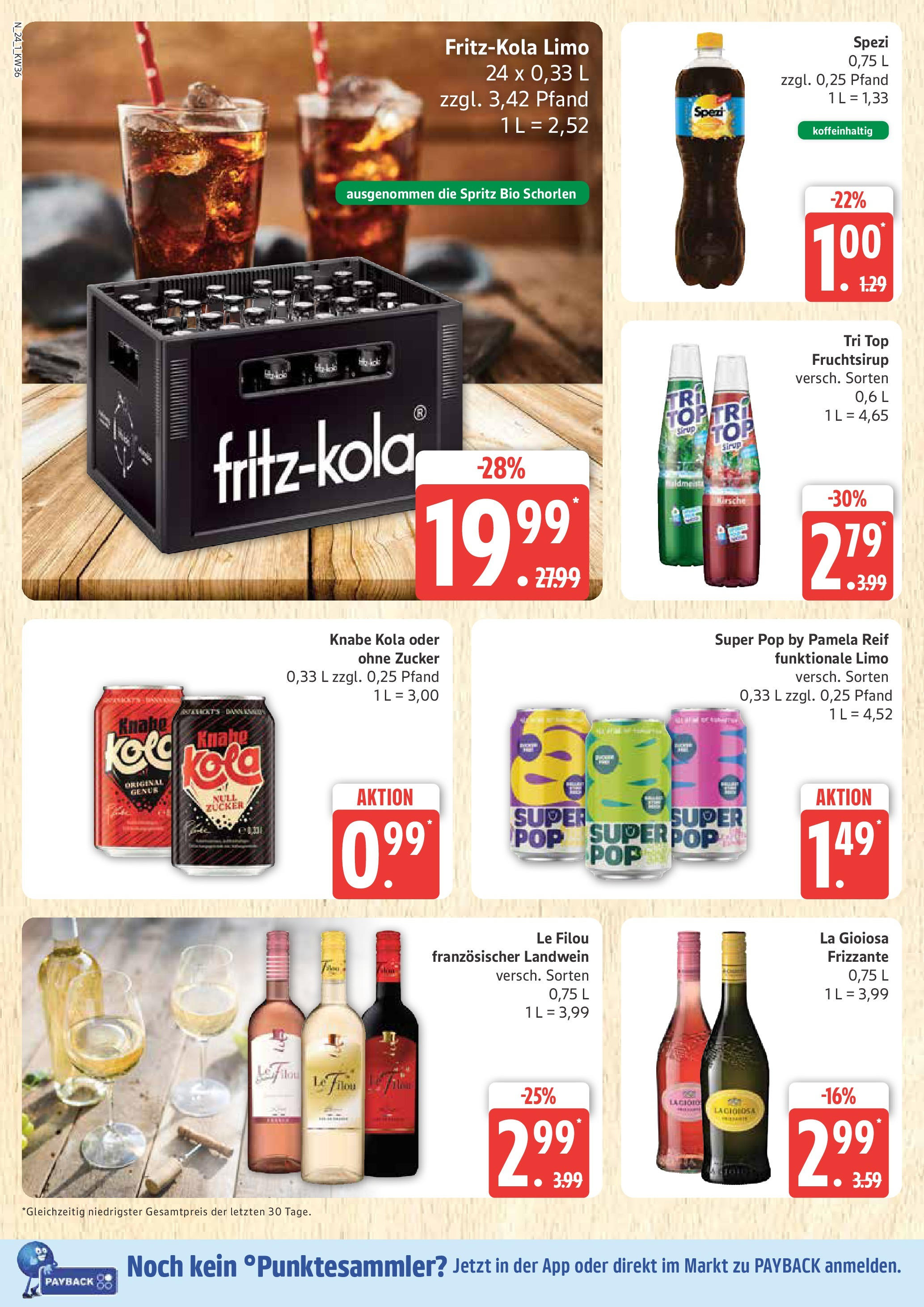 Marktkauf - Marktkauf: Wochenangebote (ab 01.09.2025) » Angebote ab Montag | Seite: 24 | Produkte: Top, Le filou, Sirup, Zucker Marktkauf - Marktkauf: Wochenangebote (ab 01.09.2025) » Angebote online | Seite: 24 | Produkte: Top, Le filou, Sirup, Zucker