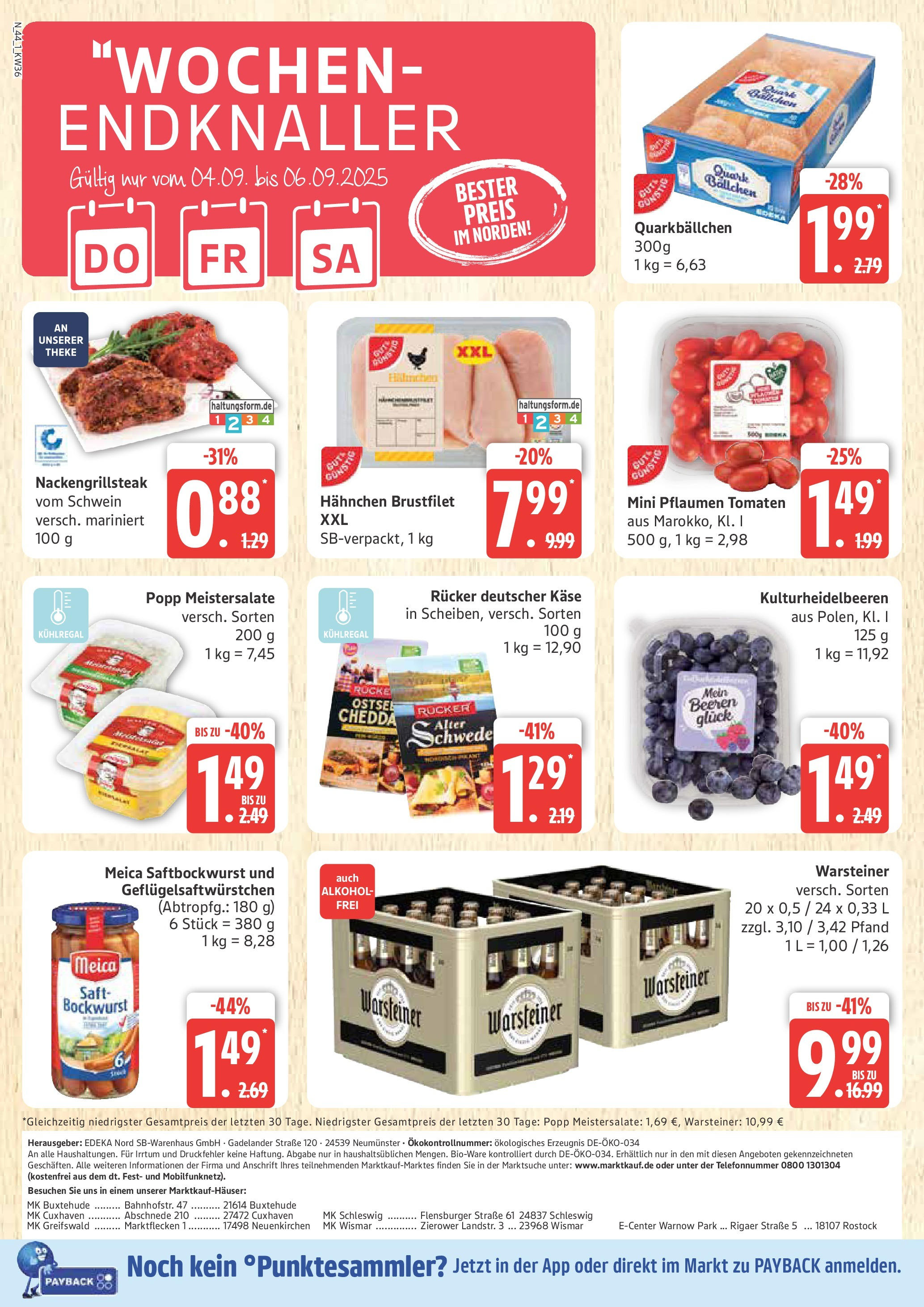 Marktkauf - Marktkauf: Wochenangebote (ab 01.09.2025) » Angebote ab Montag | Seite: 44 | Produkte: Pflaumen, Theke, Meica, Warsteiner Marktkauf - Marktkauf: Wochenangebote (ab 01.09.2025) » Angebote online | Seite: 44 | Produkte: Pflaumen, Theke, Meica, Warsteiner