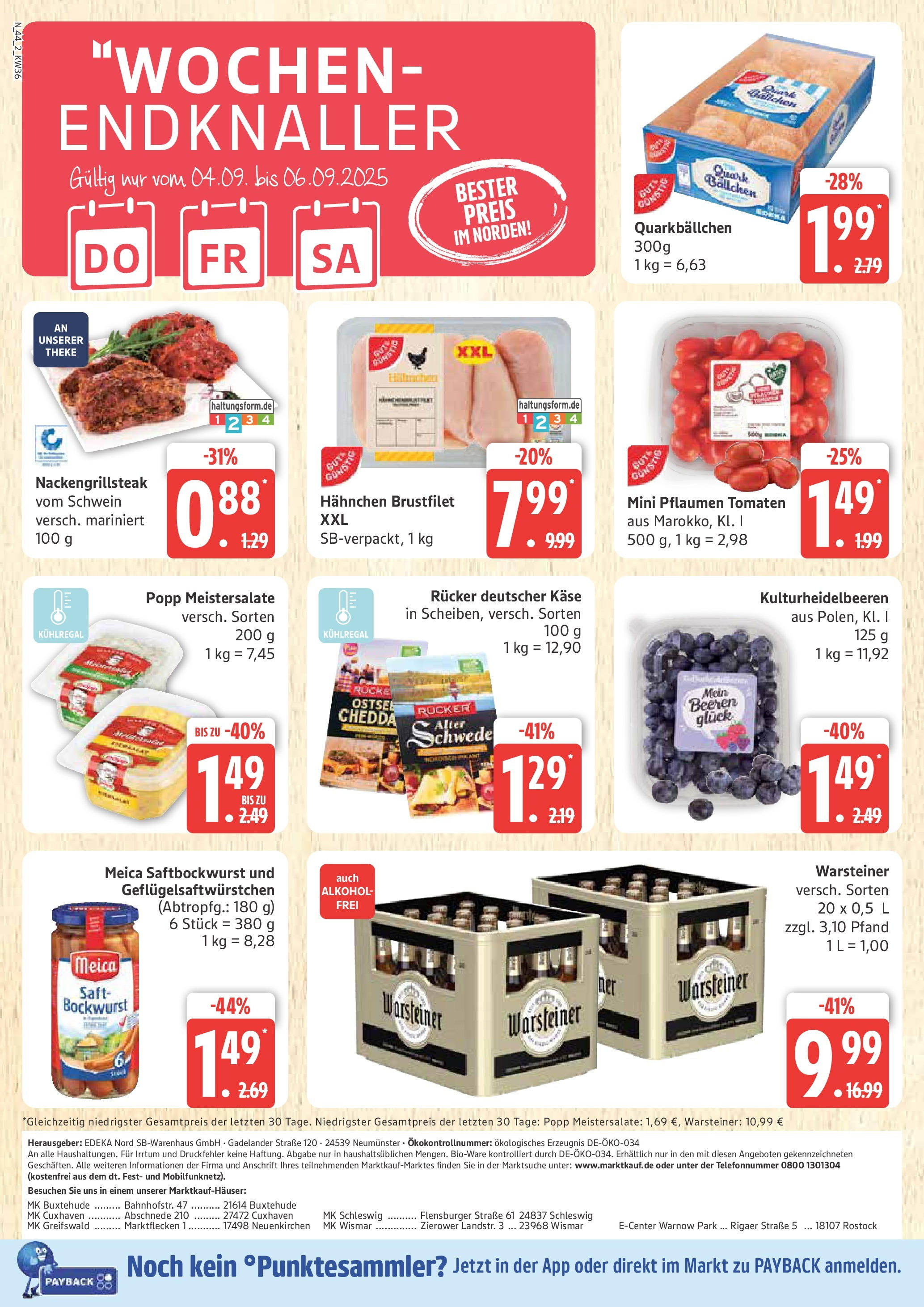 Marktkauf - Marktkauf: Wochenangebote (ab 01.09.2025) » Angebote ab Montag | Seite: 44 | Produkte: Theke, Tomaten, Meica, Saft Marktkauf - Marktkauf: Wochenangebote (ab 01.09.2025) » Angebote online | Seite: 44 | Produkte: Theke, Tomaten, Meica, Saft