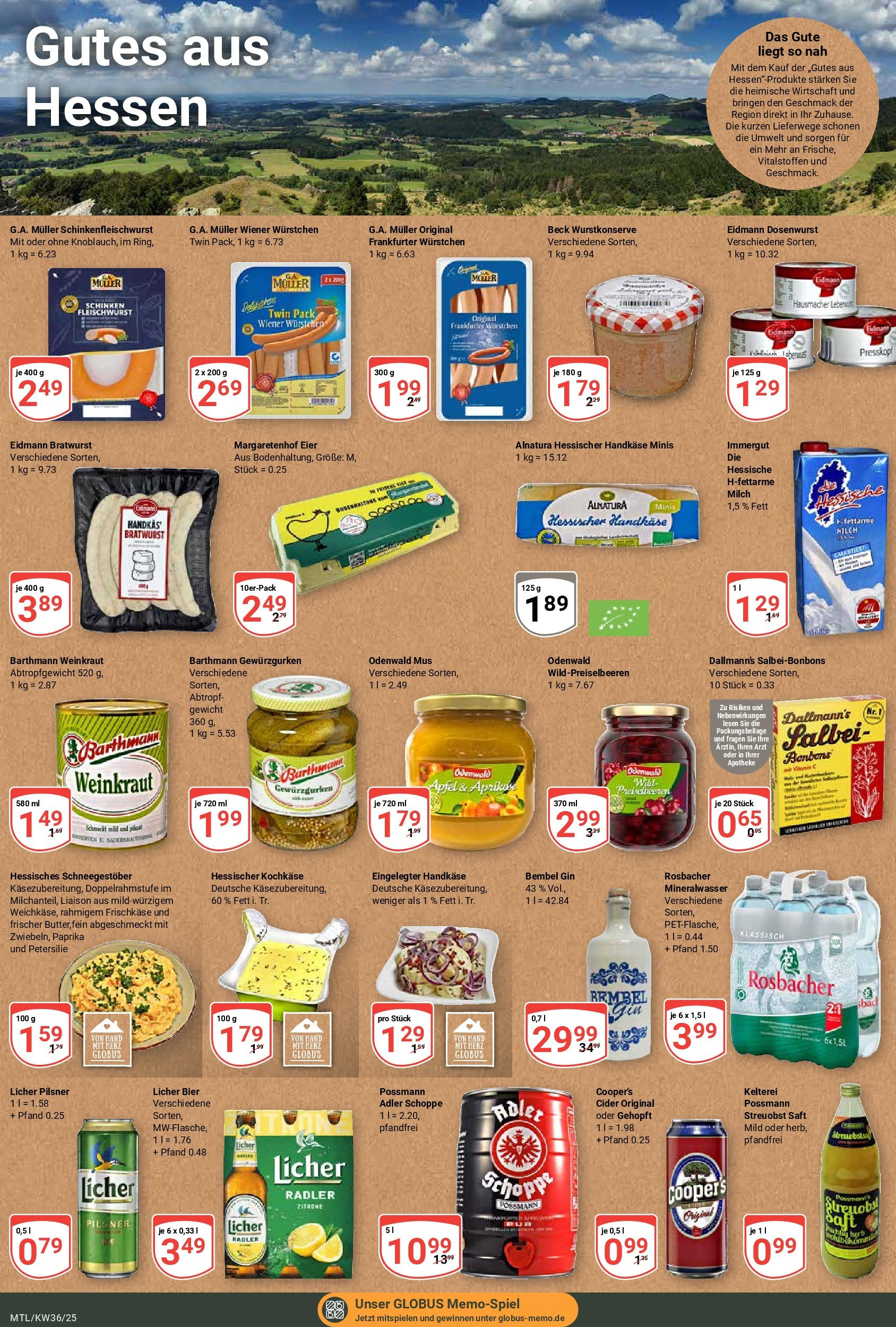 Globus prospekt Maintal-Dörnigheim (ab 01.09.2025) » Angebote ab Montag | Seite: 20 | Produkte: Zitrone, Petersilie, Schinken, Frischkase Globus prospekt Maintal-Dörnigheim (ab 01.09.2025) » Angebote online | Seite: 20 | Produkte: Zitrone, Petersilie, Schinken, Frischkase