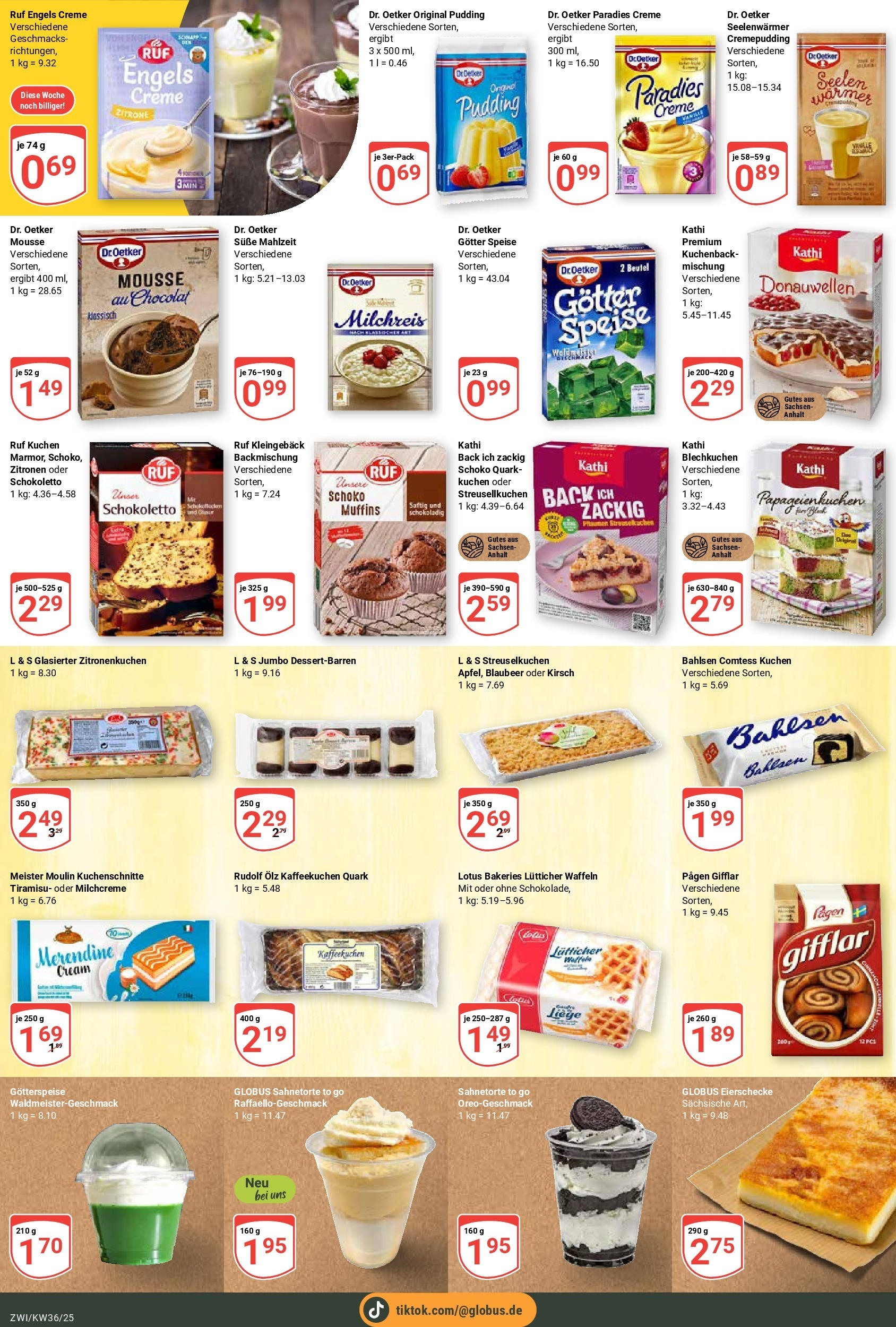 Globus prospekt Zwickau	 (ab 01.09.2025) » Angebote online | Seite: 16 | Produkte: Quark, Liege, Pudding, Creme