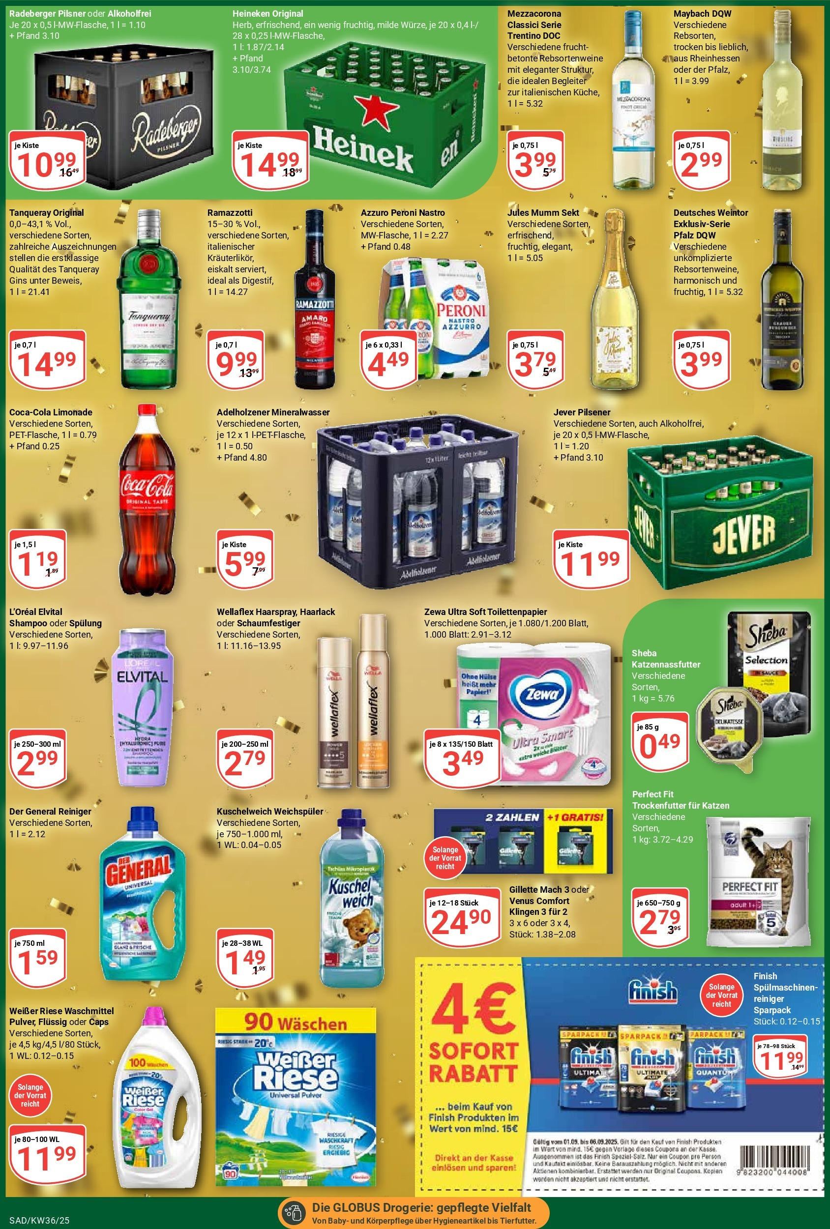 Globus prospekt Schwandorf	 (ab 01.09.2025) » Angebote online | Seite: 5 | Produkte: Kuschelweich, Zewa, Jever, Ramazzotti
