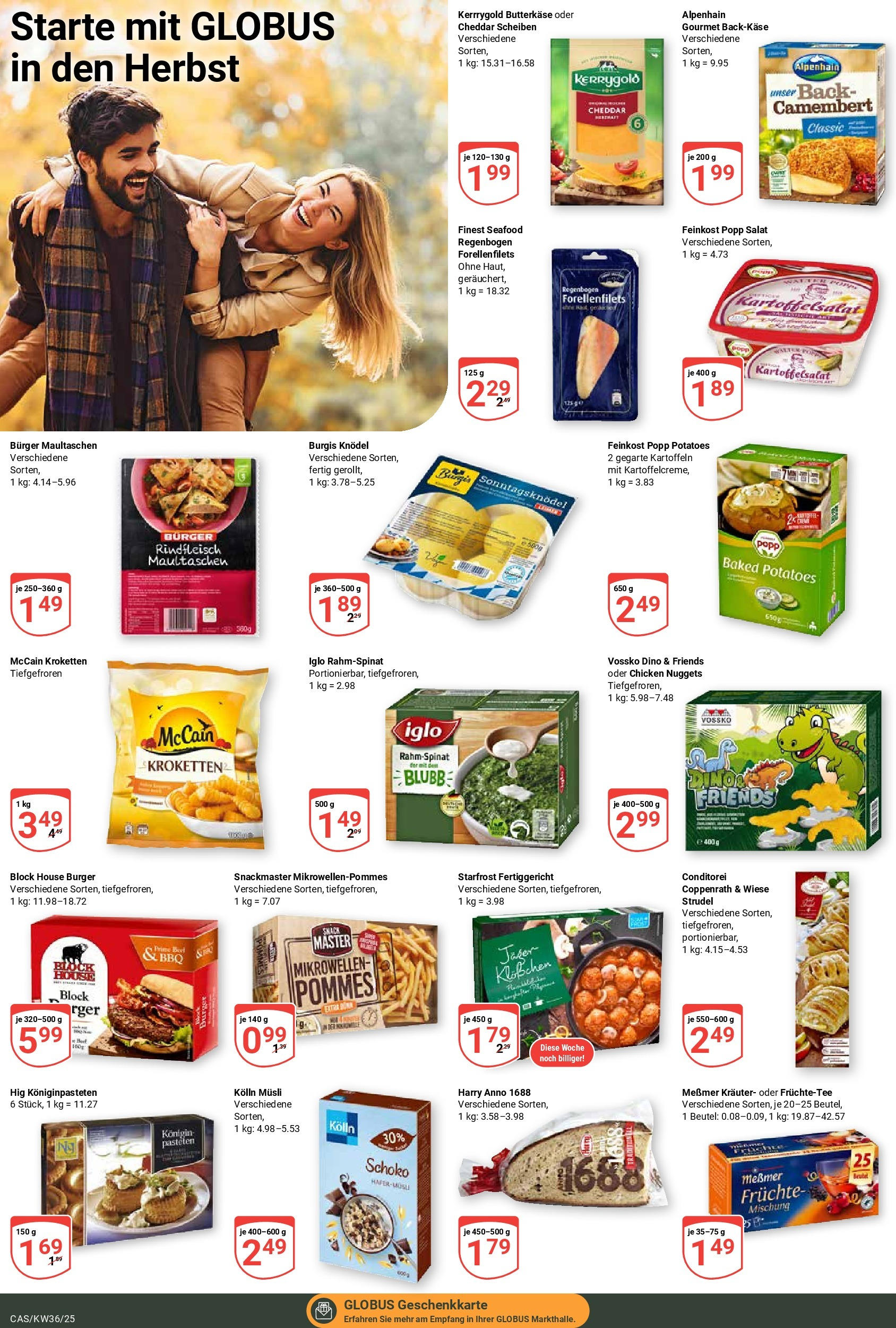 Globus prospekt Castrop-Rauxel (ab 01.09.2025) » Angebote ab Montag | Seite: 3 | Produkte: Musli, Burger, McCain, Salat Globus prospekt Castrop-Rauxel (ab 01.09.2025) » Angebote online | Seite: 3 | Produkte: Musli, Burger, McCain, Salat