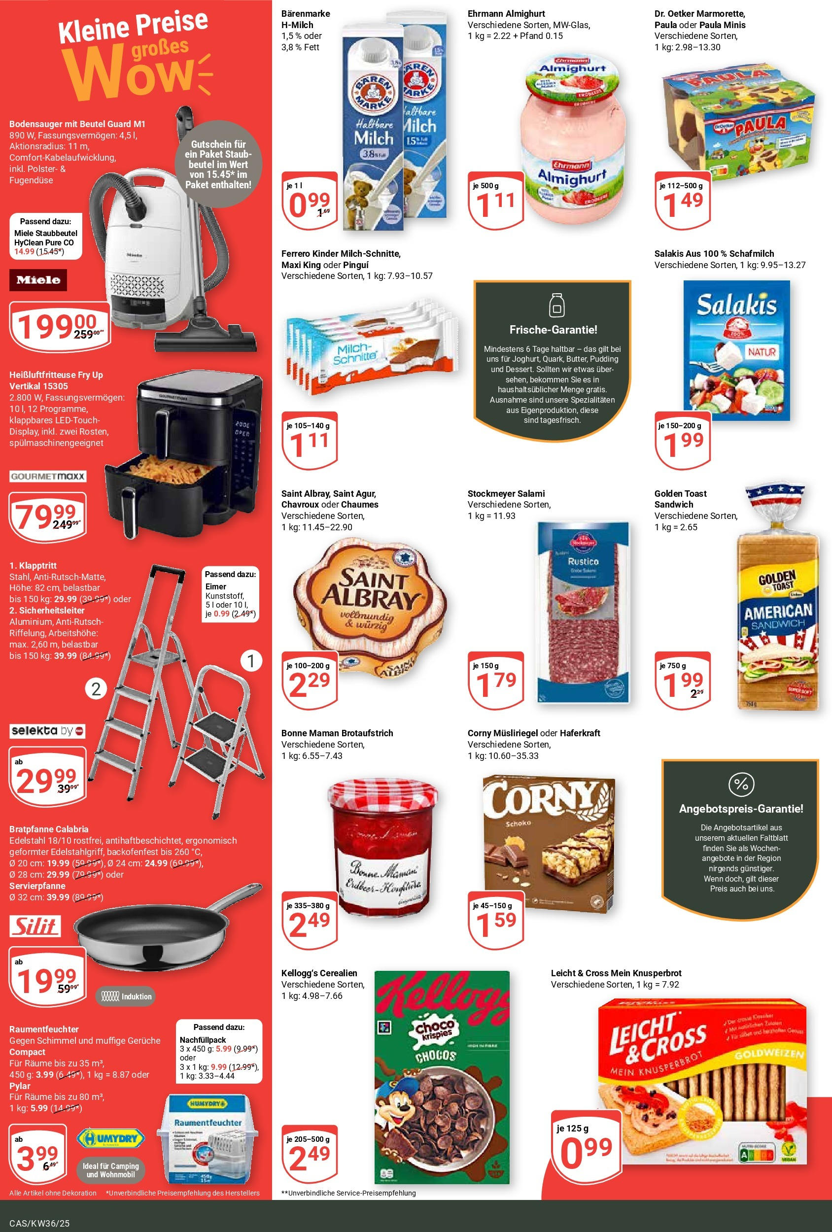Globus prospekt Castrop-Rauxel (ab 01.09.2025) » Angebote ab Montag | Seite: 6 | Produkte: Miele, Kellogg's, Salakis, Heißluftfritteuse Globus prospekt Castrop-Rauxel (ab 01.09.2025) » Angebote online | Seite: 6 | Produkte: Miele, Kellogg's, Salakis, Heißluftfritteuse