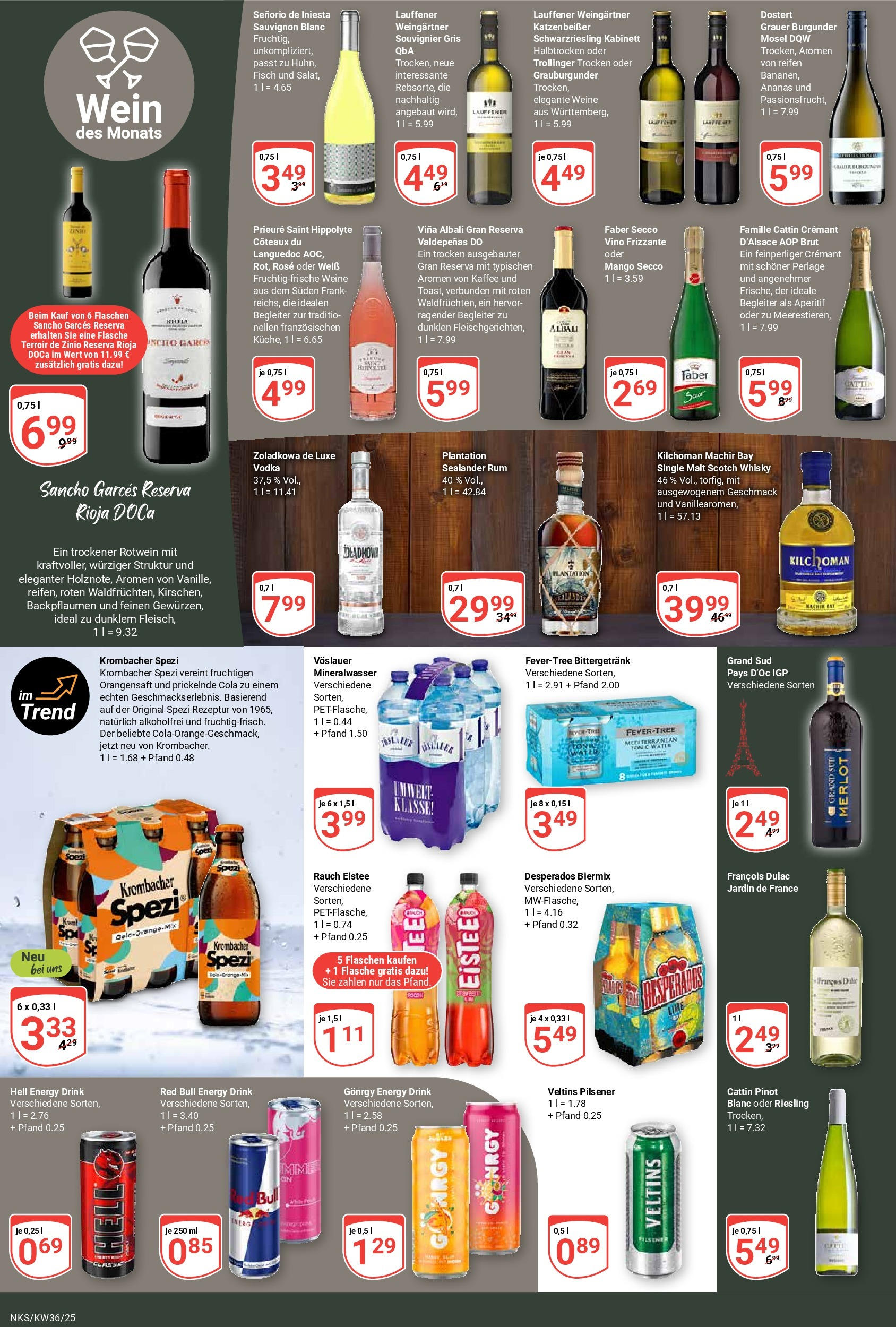Globus prospekt Neunkirchen (ab 01.09.2025) » Angebote ab Montag | Seite: 18 | Produkte: Energy, Rum, Fisch, Vodka Globus prospekt Neunkirchen (ab 01.09.2025) » Angebote online | Seite: 18 | Produkte: Energy, Rum, Fisch, Vodka
