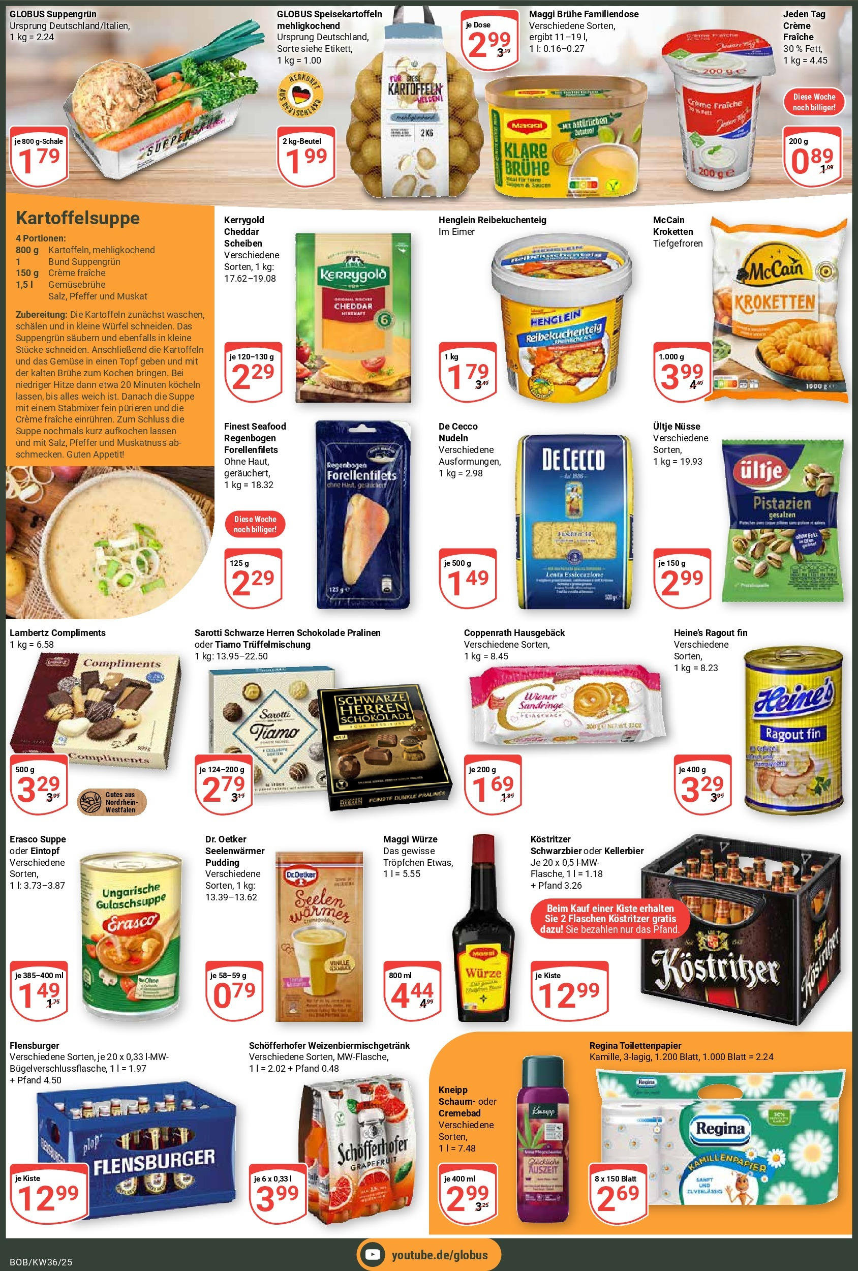 Globus prospekt Bobenheim-Roxheim	 (ab 01.09.2025) » Angebote online | Seite: 2 | Produkte: Schokolade, Creme, Flensburger, Nüsse