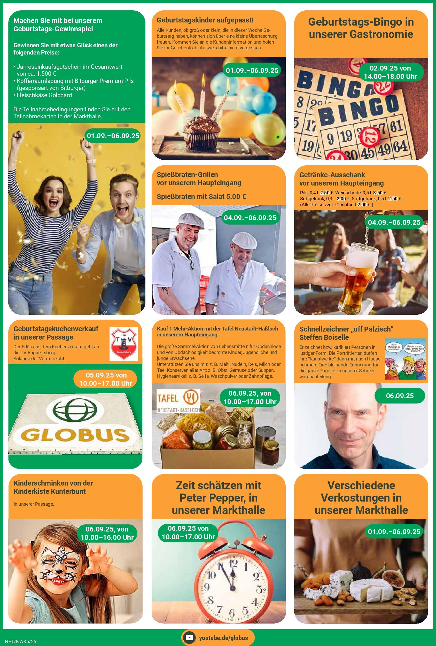 Globus prospekt Neustadt (ab 01.09.2025) » Angebote ab Montag | Seite: 4 | Produkte: Bitburger, Waschpulver, Salat, TV Globus prospekt Neustadt (ab 01.09.2025) » Angebote online | Seite: 4 | Produkte: Bitburger, Waschpulver, Salat, TV