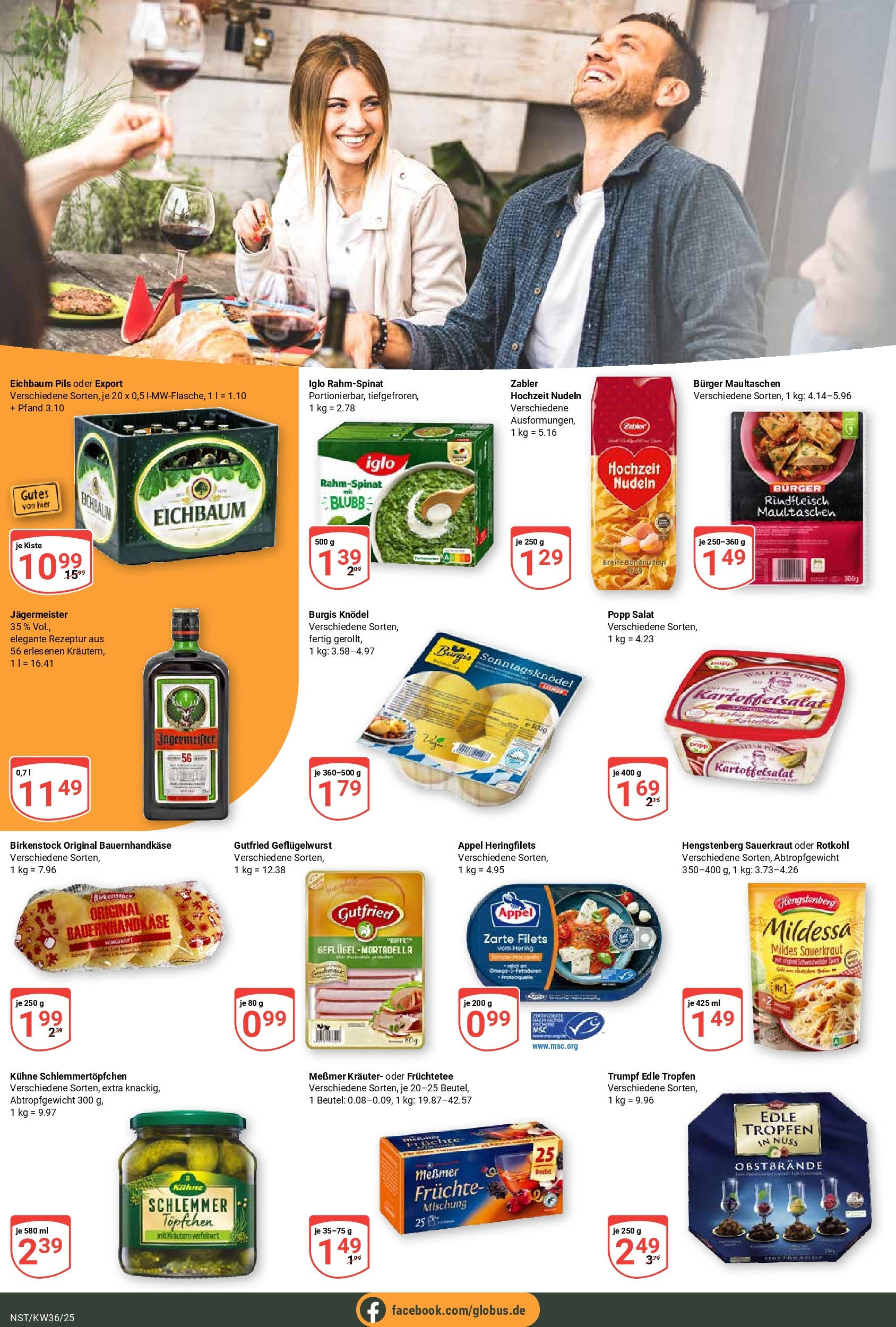 Globus prospekt Neustadt (ab 01.09.2025) » Angebote ab Montag | Seite: 6 | Produkte: Messmer, Iglo, Burger, Maultaschen Globus prospekt Neustadt (ab 01.09.2025) » Angebote online | Seite: 6 | Produkte: Messmer, Iglo, Burger, Maultaschen