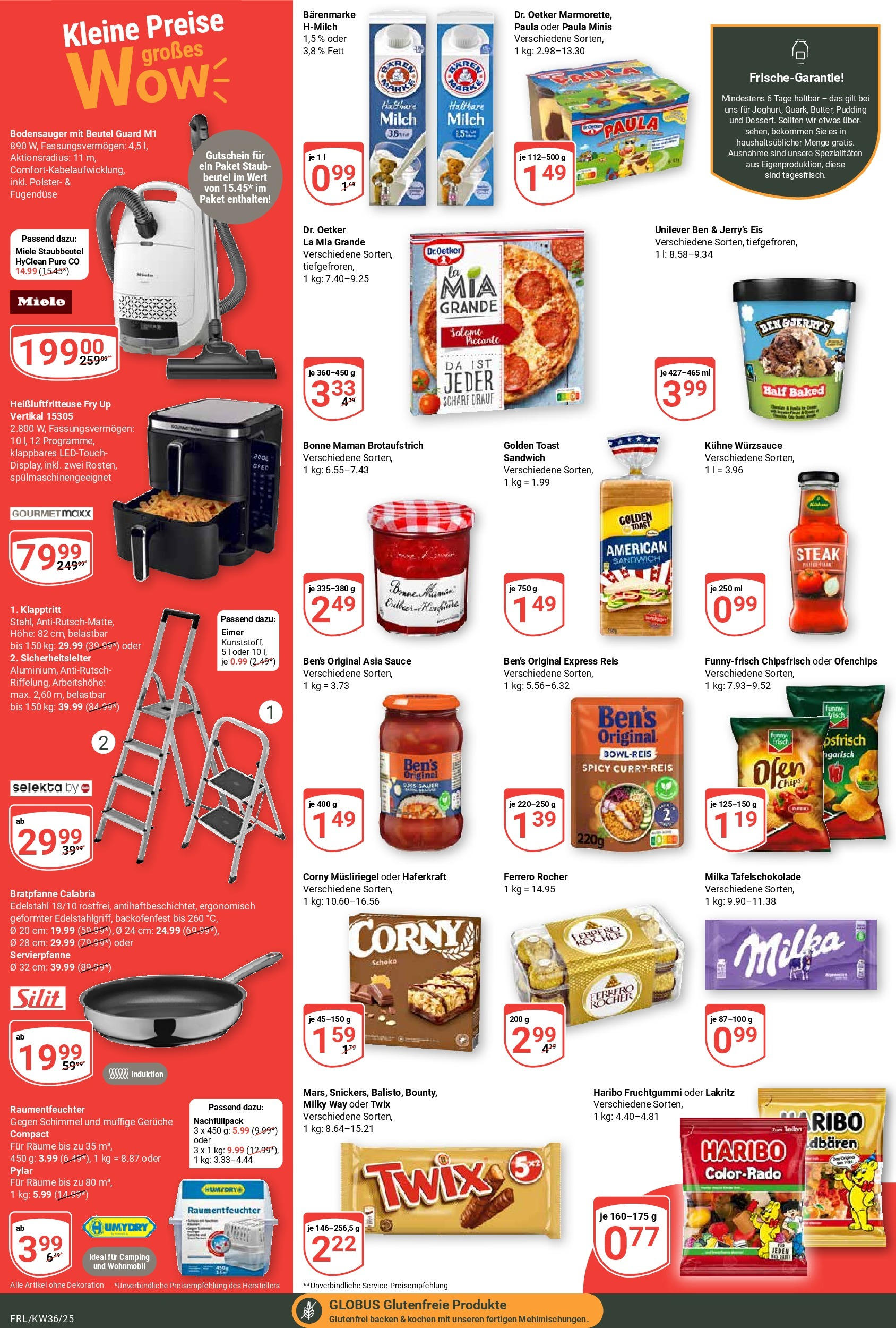 Globus prospekt Freilassing (ab 01.09.2025) » Angebote ab Montag | Seite: 2 | Produkte: Ofen, Toast, Milka, Heißluftfritteuse Globus prospekt Freilassing (ab 01.09.2025) » Angebote online | Seite: 2 | Produkte: Ofen, Toast, Milka, Heißluftfritteuse