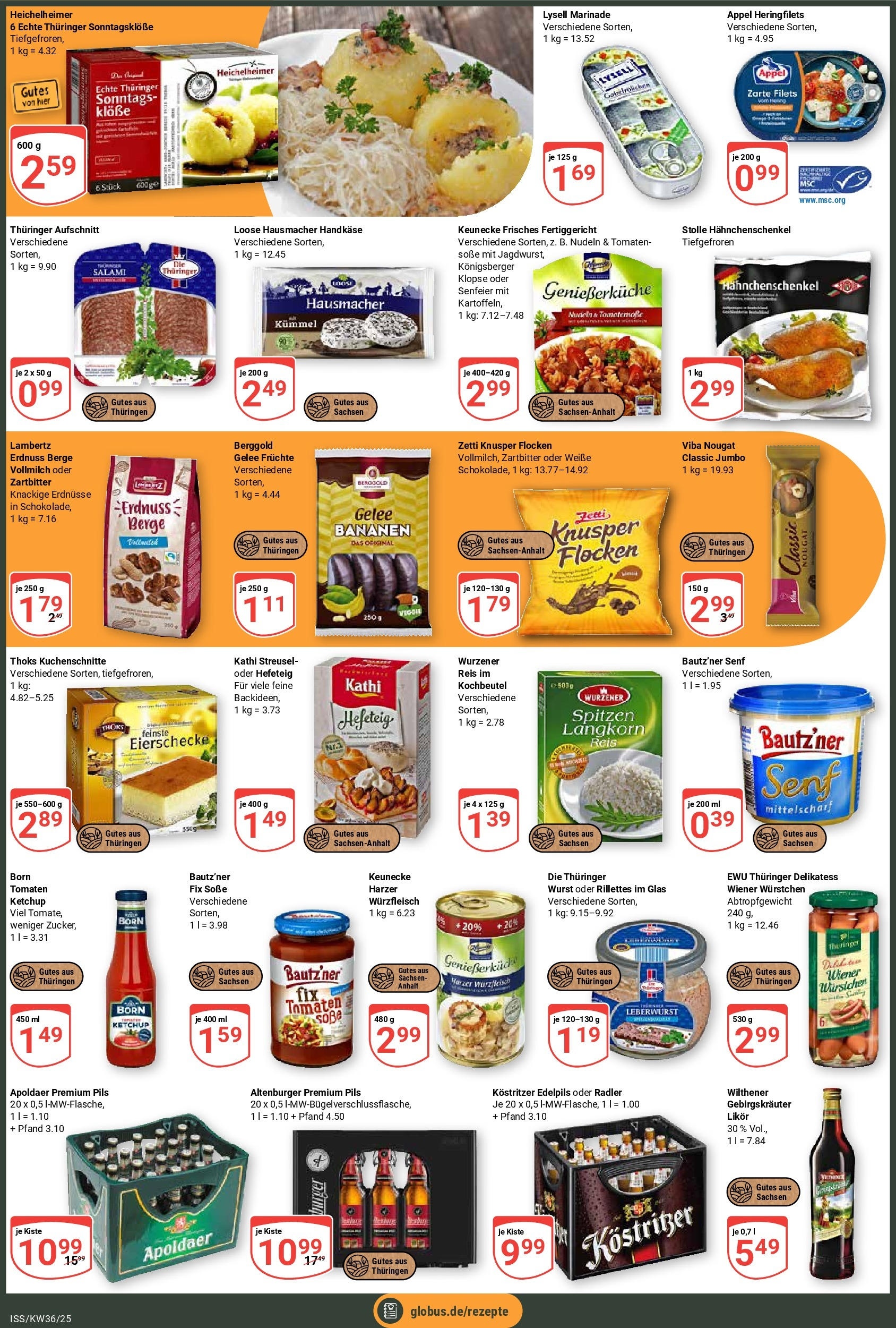 Globus prospekt Isserstedt (ab 01.09.2025) » Angebote ab Montag | Seite: 2 | Produkte: Erdnüsse, Hahnchenschenkel, Kostritzer, Nudeln Globus prospekt Isserstedt (ab 01.09.2025) » Angebote online | Seite: 2 | Produkte: Erdnüsse, Hahnchenschenkel, Kostritzer, Nudeln