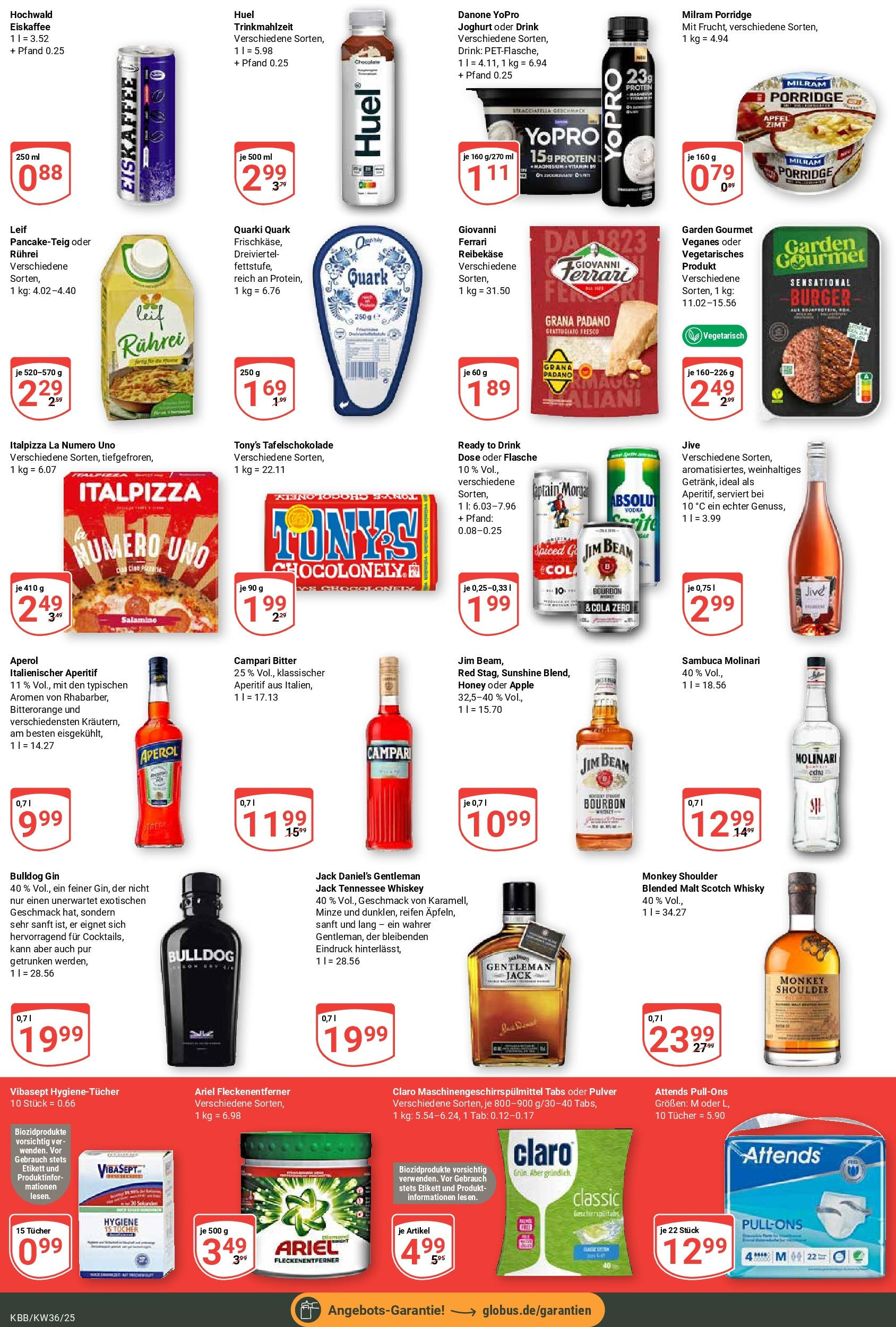 Globus prospekt Koblenz-Bubenheim (ab 01.09.2025) » Angebote ab Montag | Seite: 5 | Produkte: Milram, Aperol, Reibekase, Whiskey Globus prospekt Koblenz-Bubenheim (ab 01.09.2025) » Angebote online | Seite: 5 | Produkte: Milram, Aperol, Reibekase, Whiskey