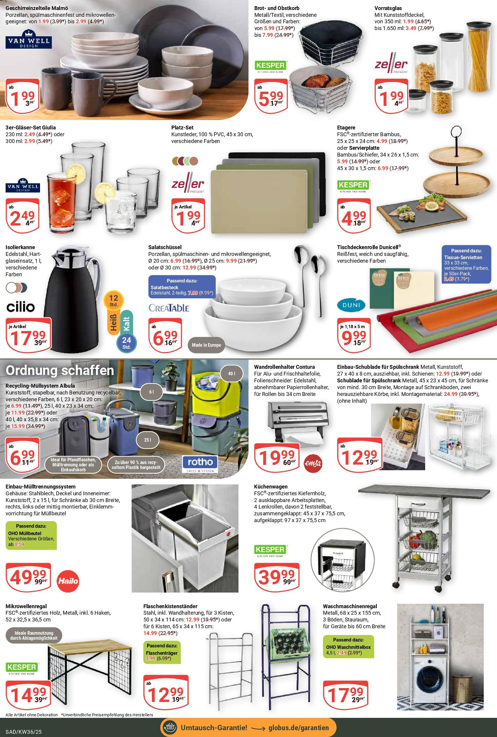 Globus prospekt Schwandorf	 (ab 01.09.2025) » Angebote online | Seite: 25 | Produkte: Brot, Salat