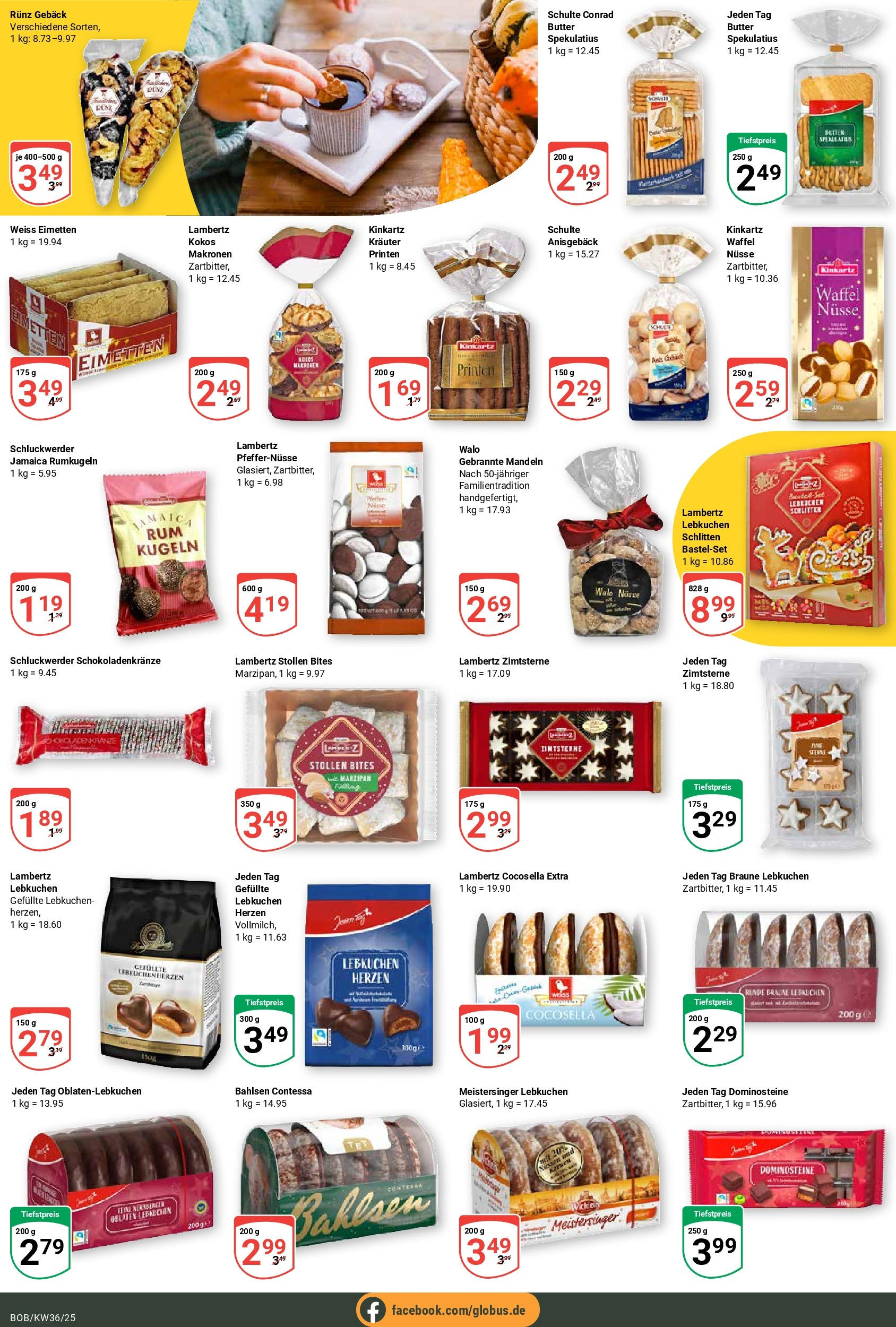 Globus prospekt Bobenheim-Roxheim	 (ab 01.09.2025) » Angebote online | Seite: 15 | Produkte: Butter, Mandeln, Rumkugeln, Nüsse