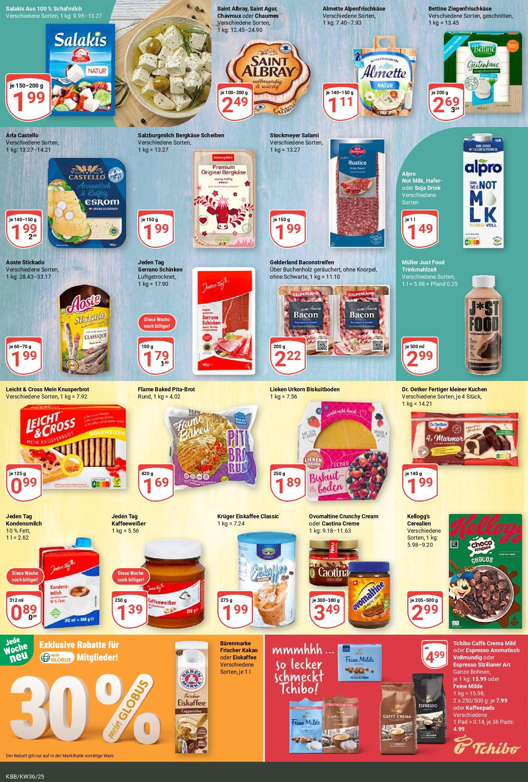 Globus prospekt Koblenz-Bubenheim (ab 01.09.2025) » Angebote ab Montag | Seite: 12 | Produkte: Almette, Kaffeepads, Alpro, Schinken Globus prospekt Koblenz-Bubenheim (ab 01.09.2025) » Angebote online | Seite: 12 | Produkte: Almette, Kaffeepads, Alpro, Schinken